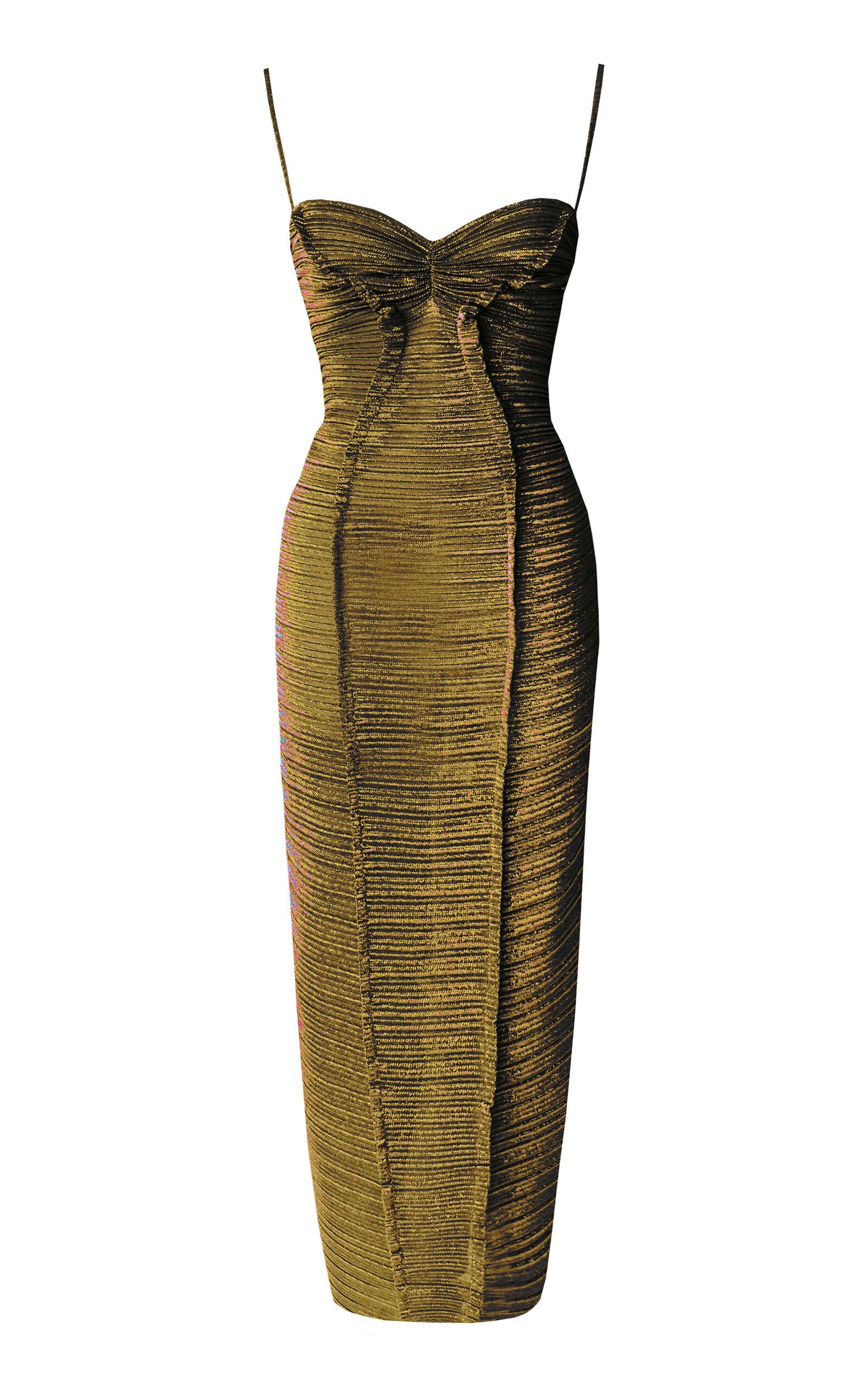 GEORGIA HARDINGE EXCLUSIVE THE ELEMENT METALLIC KNIT MAXI DRESS
