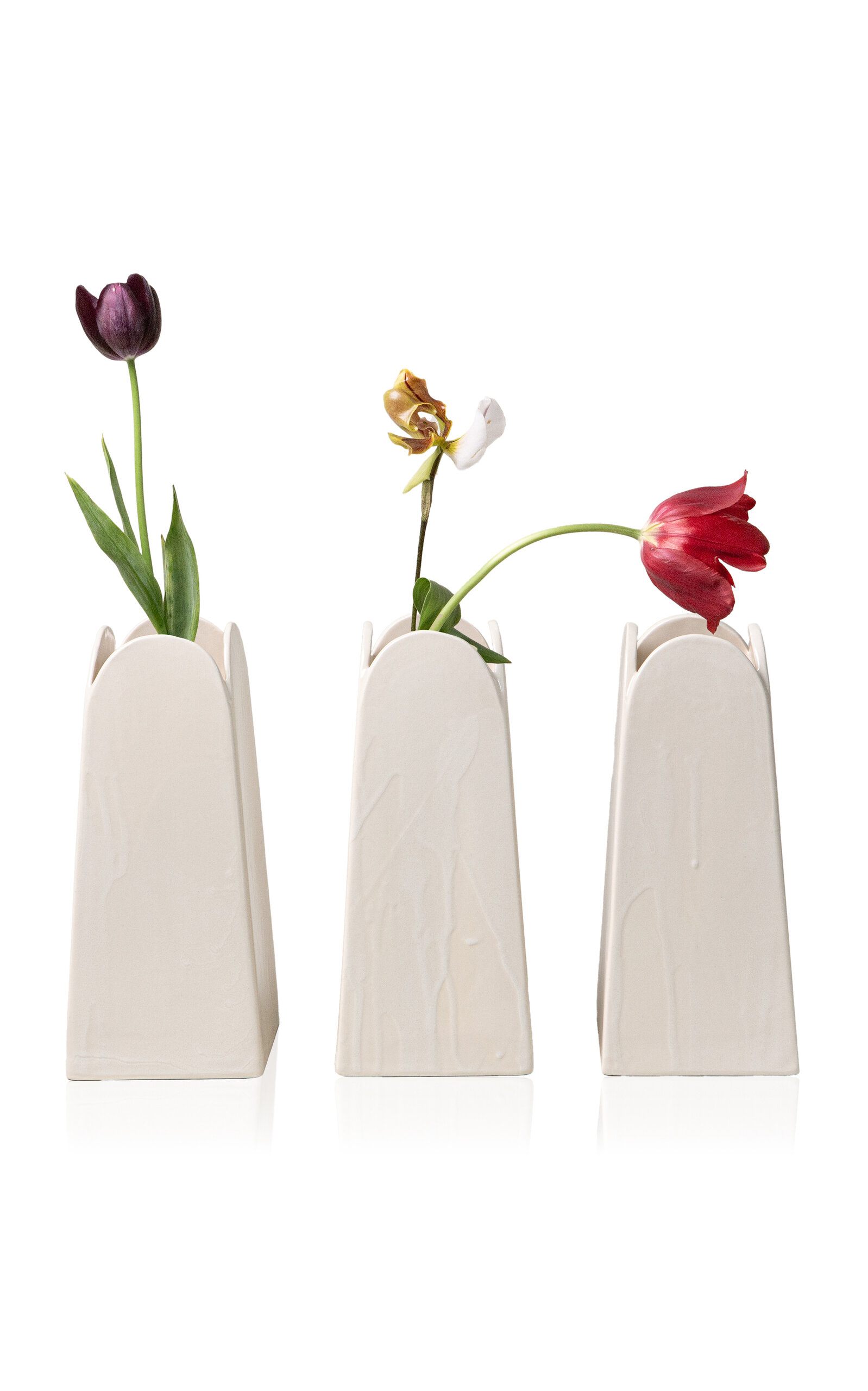 SIN Olto Tall Ceramic Vase - Off-White