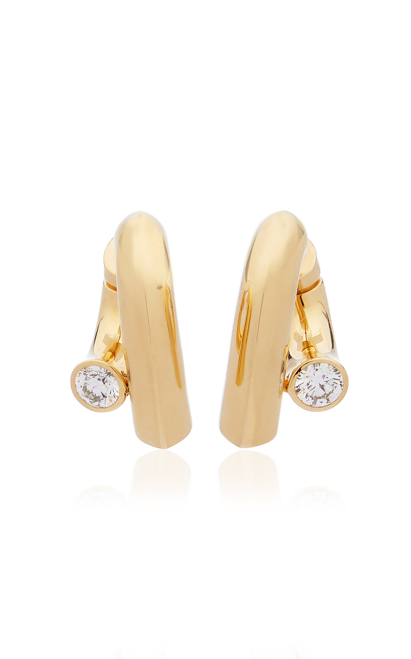 Tabayer Oera 18k Fairmined Yellow Gold Diamond Earrings