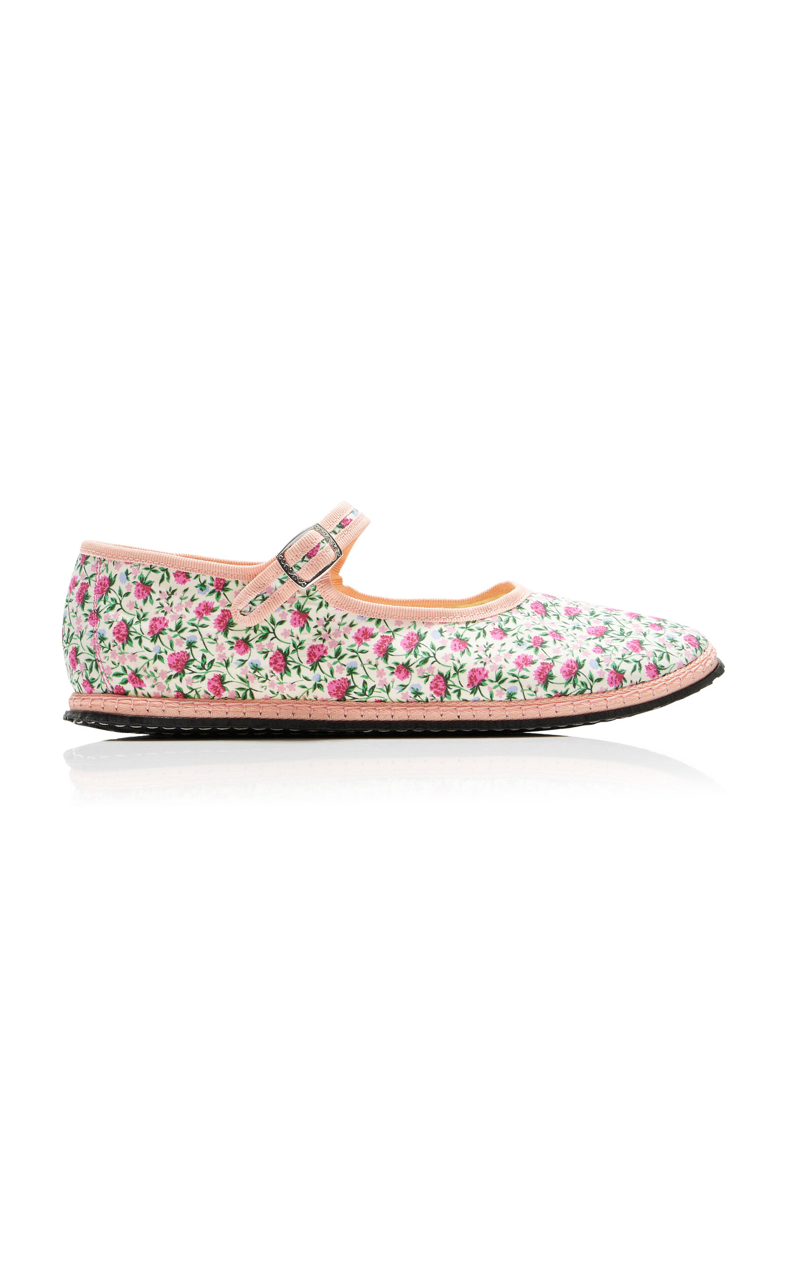 VIBI VENEZIA EXCLUSIVE RIVIERA FLORAL CANVAS MARY JANE FLATS