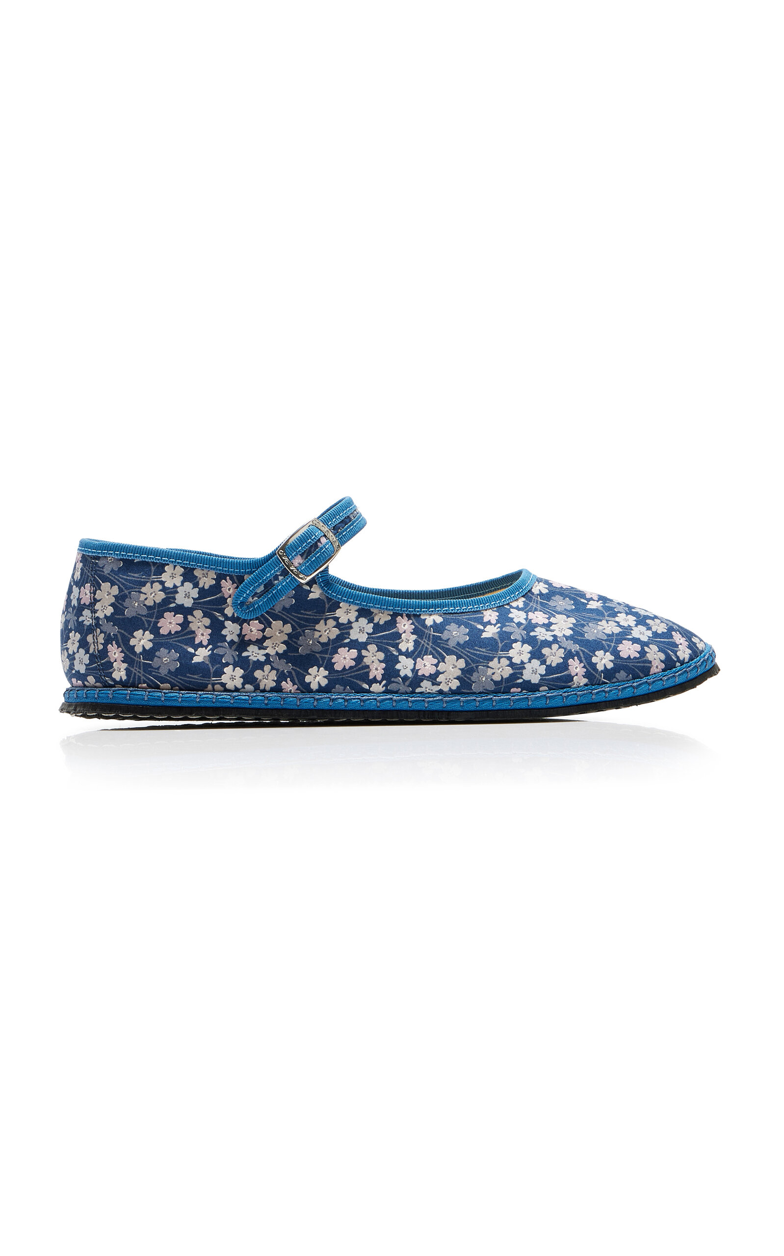 VIBI VENEZIA EXCLUSIVE RIVIERA FLORAL CANVAS MARY JANE FLATS