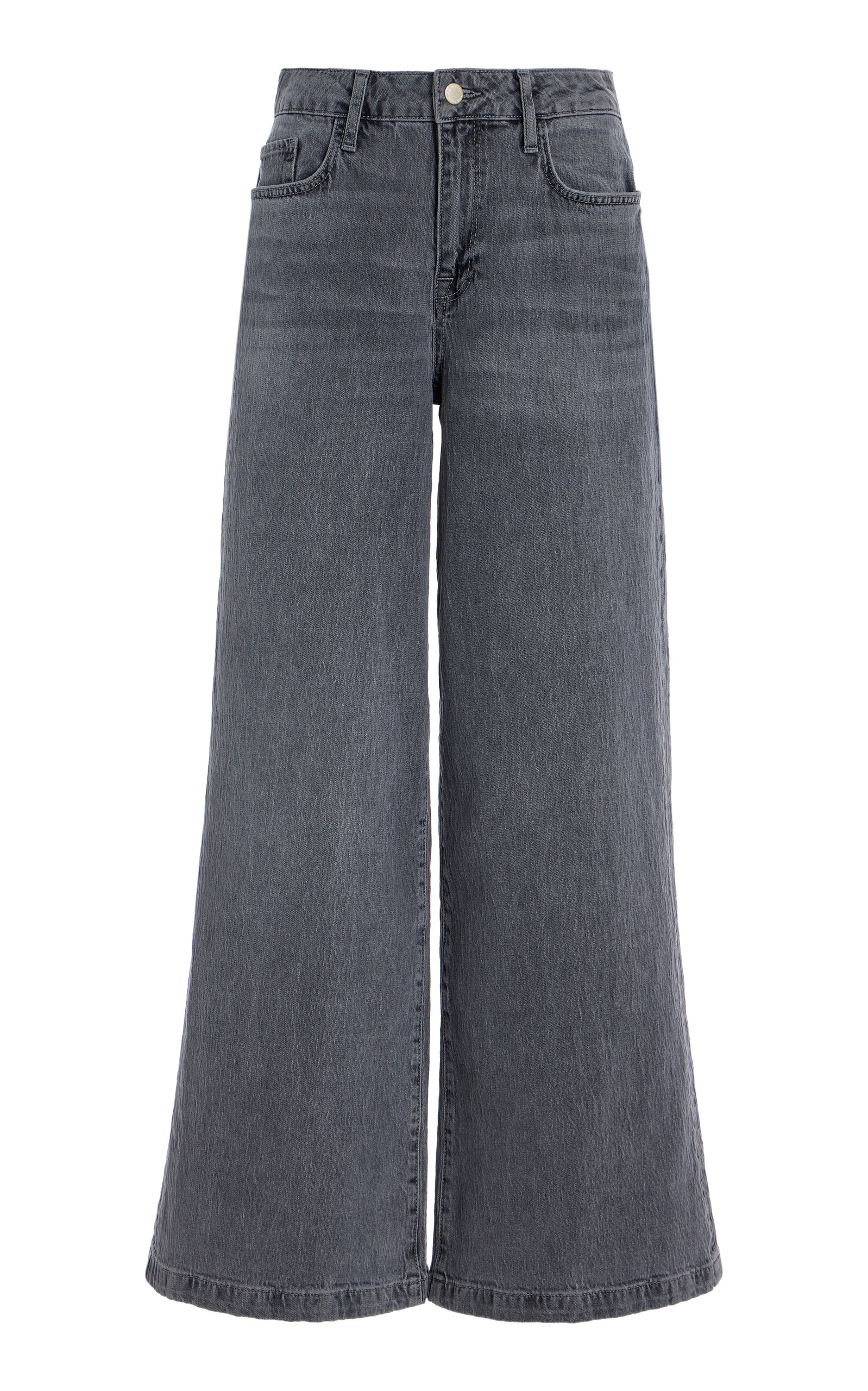 Triarchy Ms. Fonda High-Rise Wide-Leg Jeans - Grey