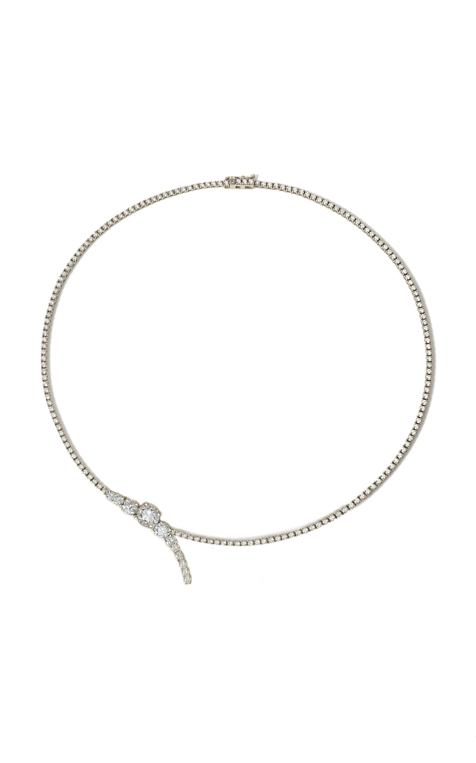 Serif 18K Yellow Gold Diamond Necklace