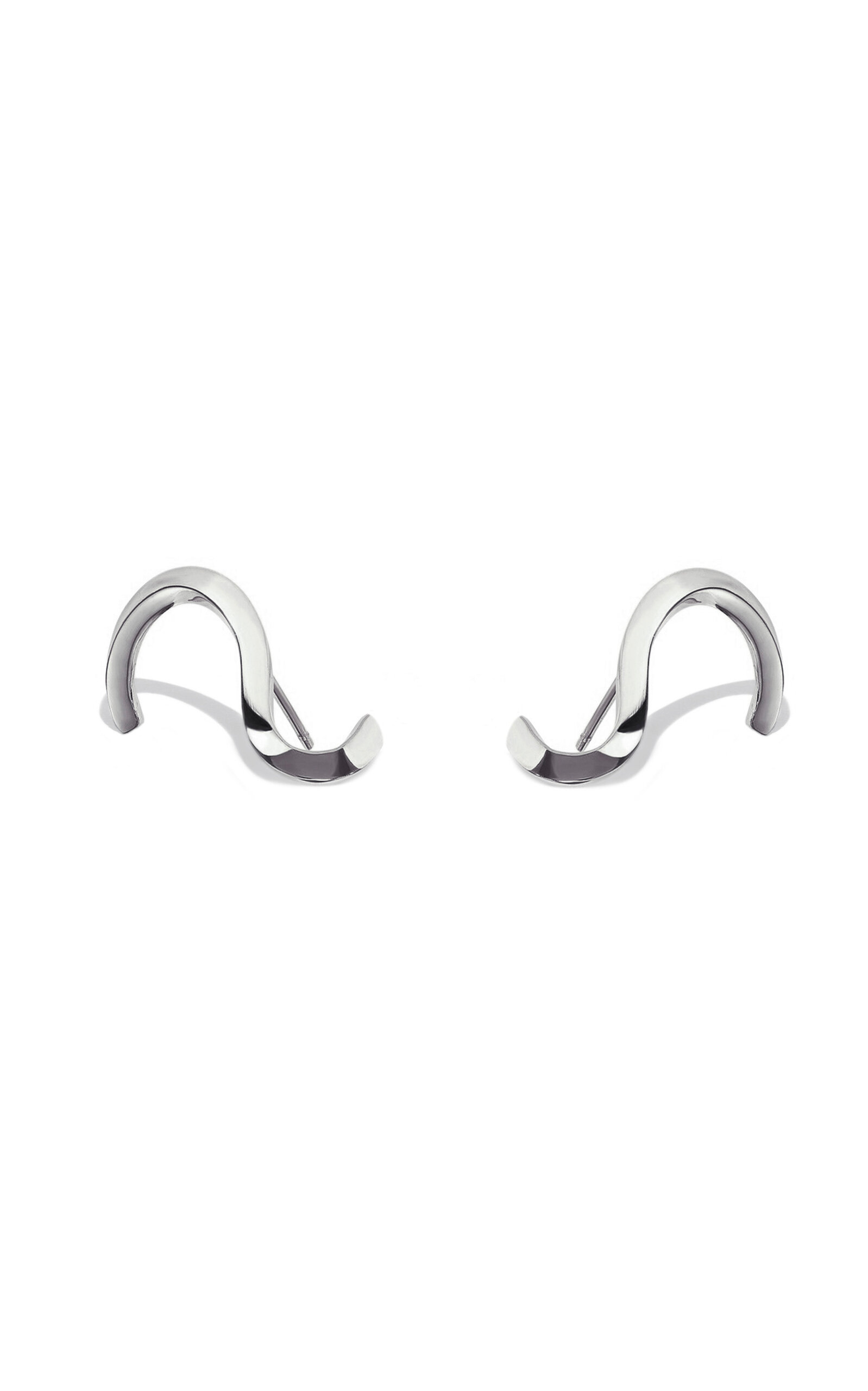 Trace 18K White Gold Earrings