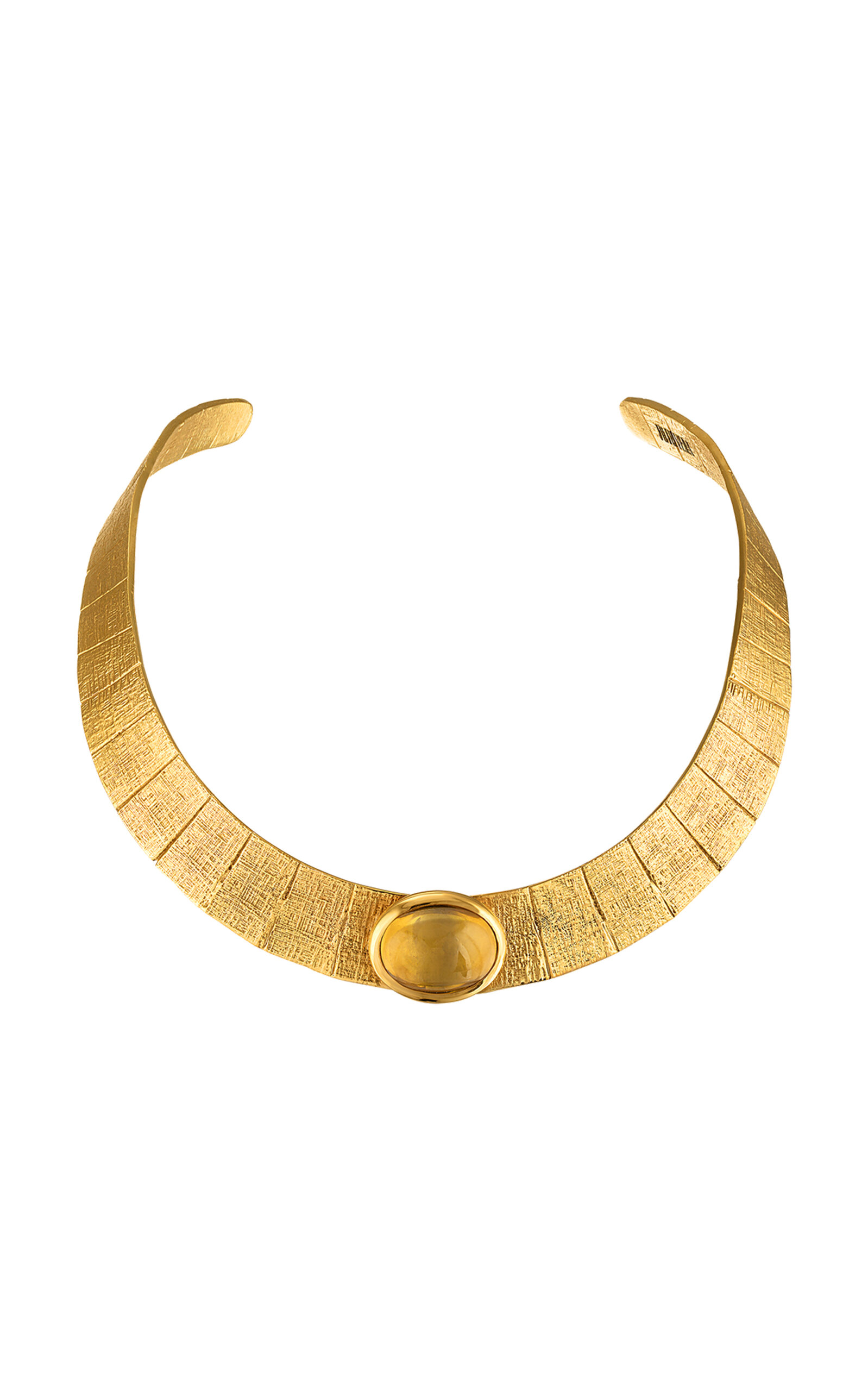 Juju Vera 14k Gold Plated Athena Citrine Collar - Gold - OS - Moda Operandi