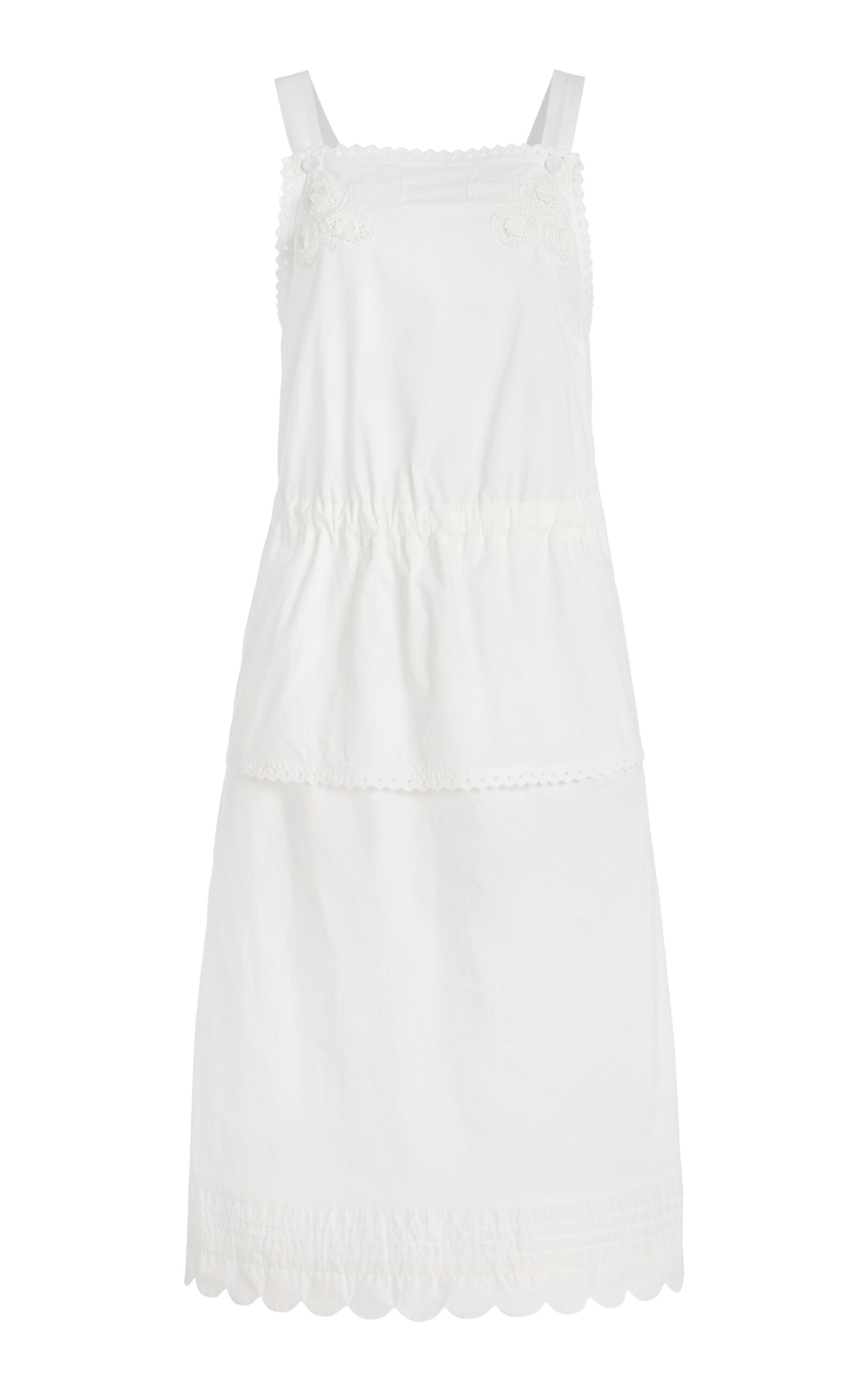 THE GARMENT Kirsten Embroidered Cotton Midi Dress - White