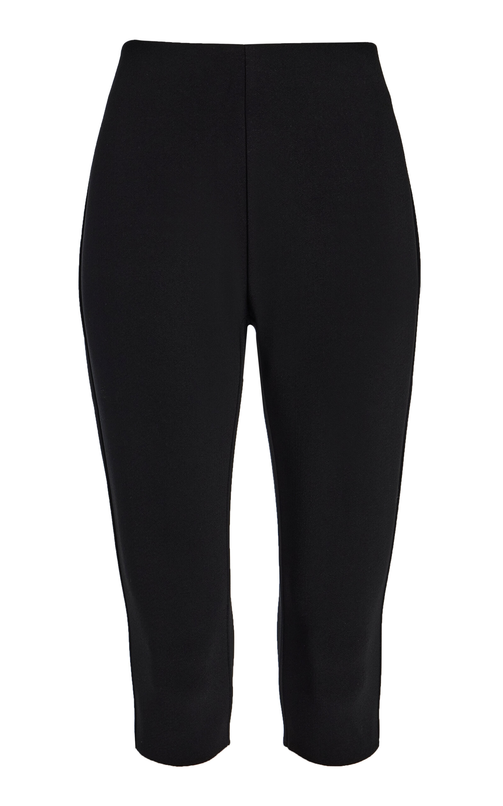 BIRROT Exclusive Lay2 Bonded-Crepe Capri Pants