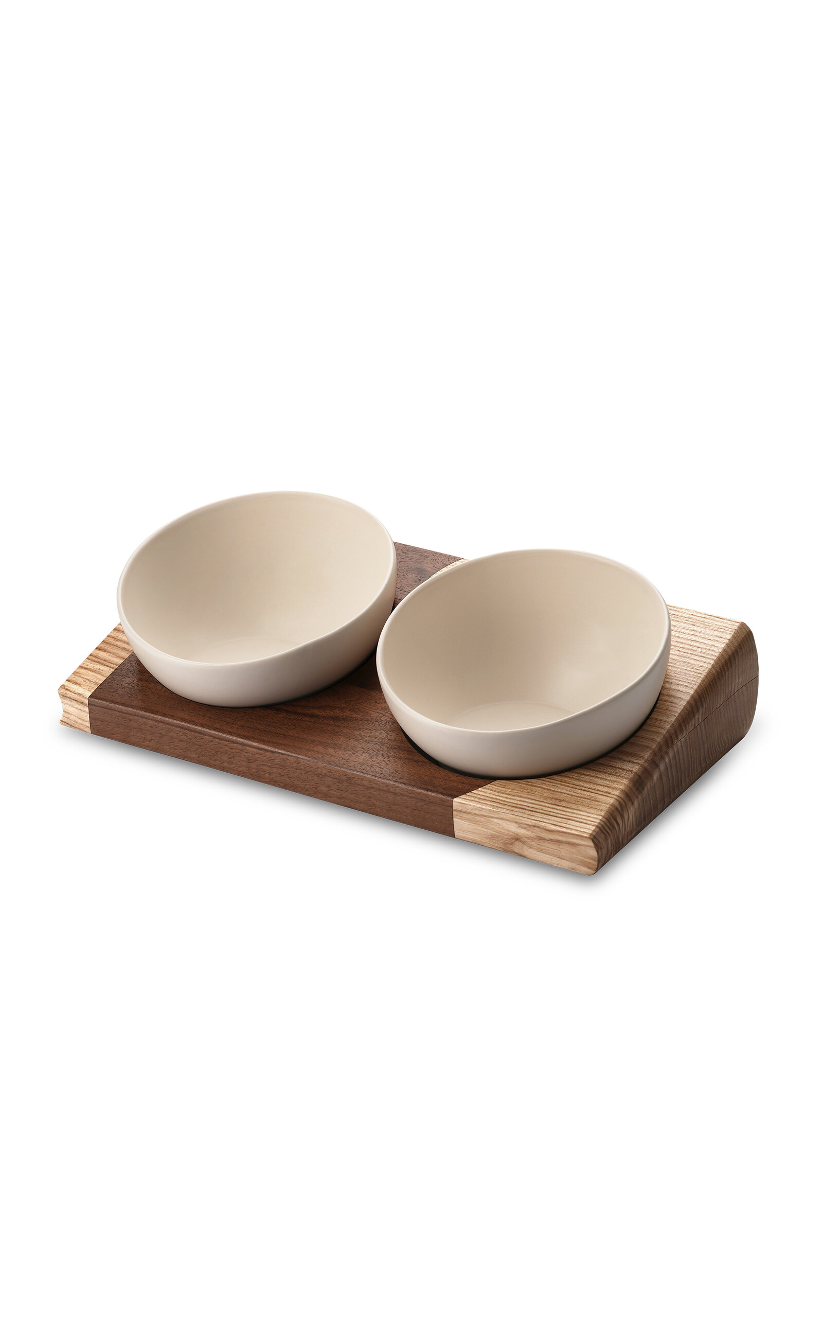 Riikyu Wave Pet Bowl Set - Off-White