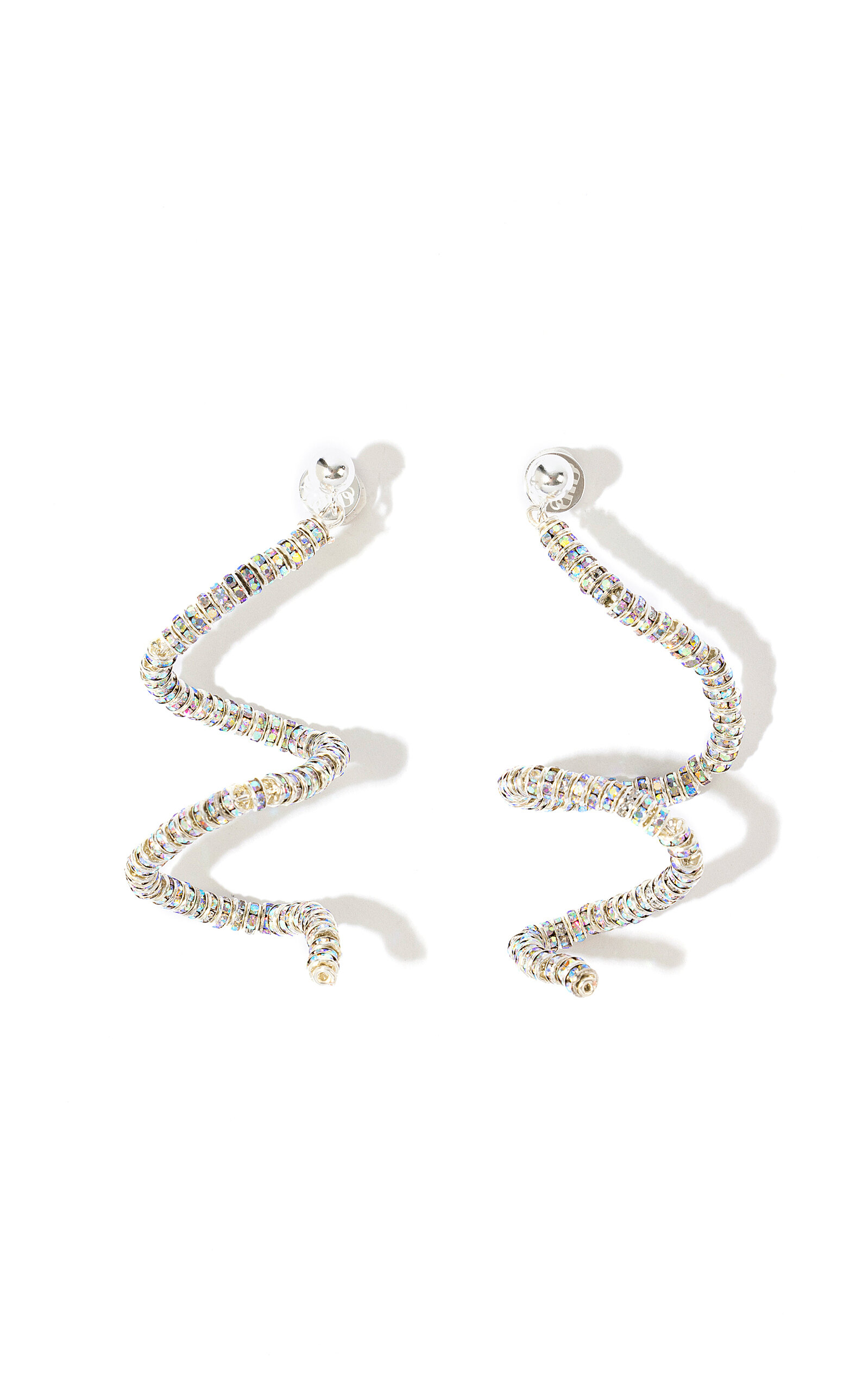Pearl Octopuss.y Skinny Viper Earrings In Silver