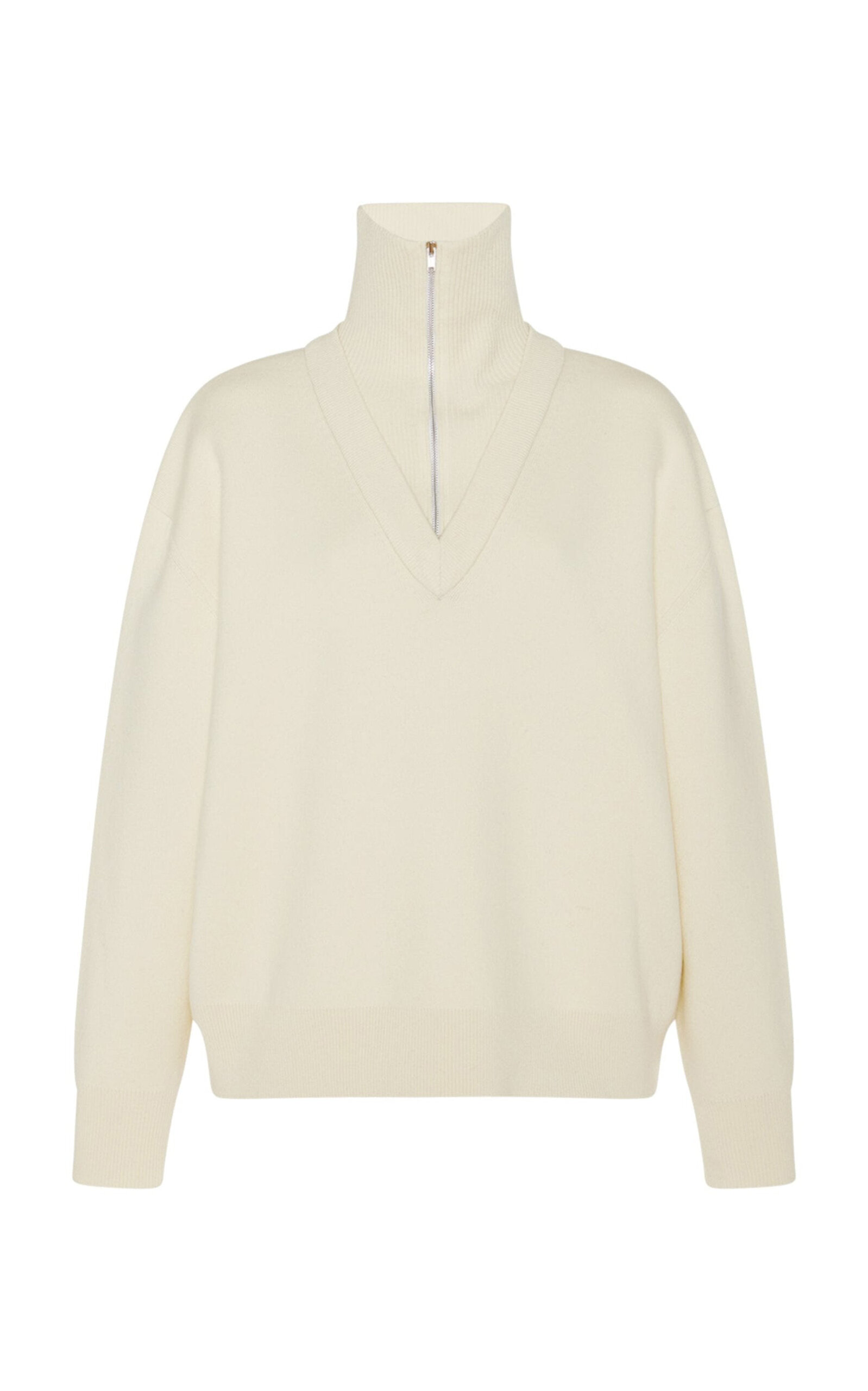 Rosetta Getty Double-layer Pullover Jumper In Ivory