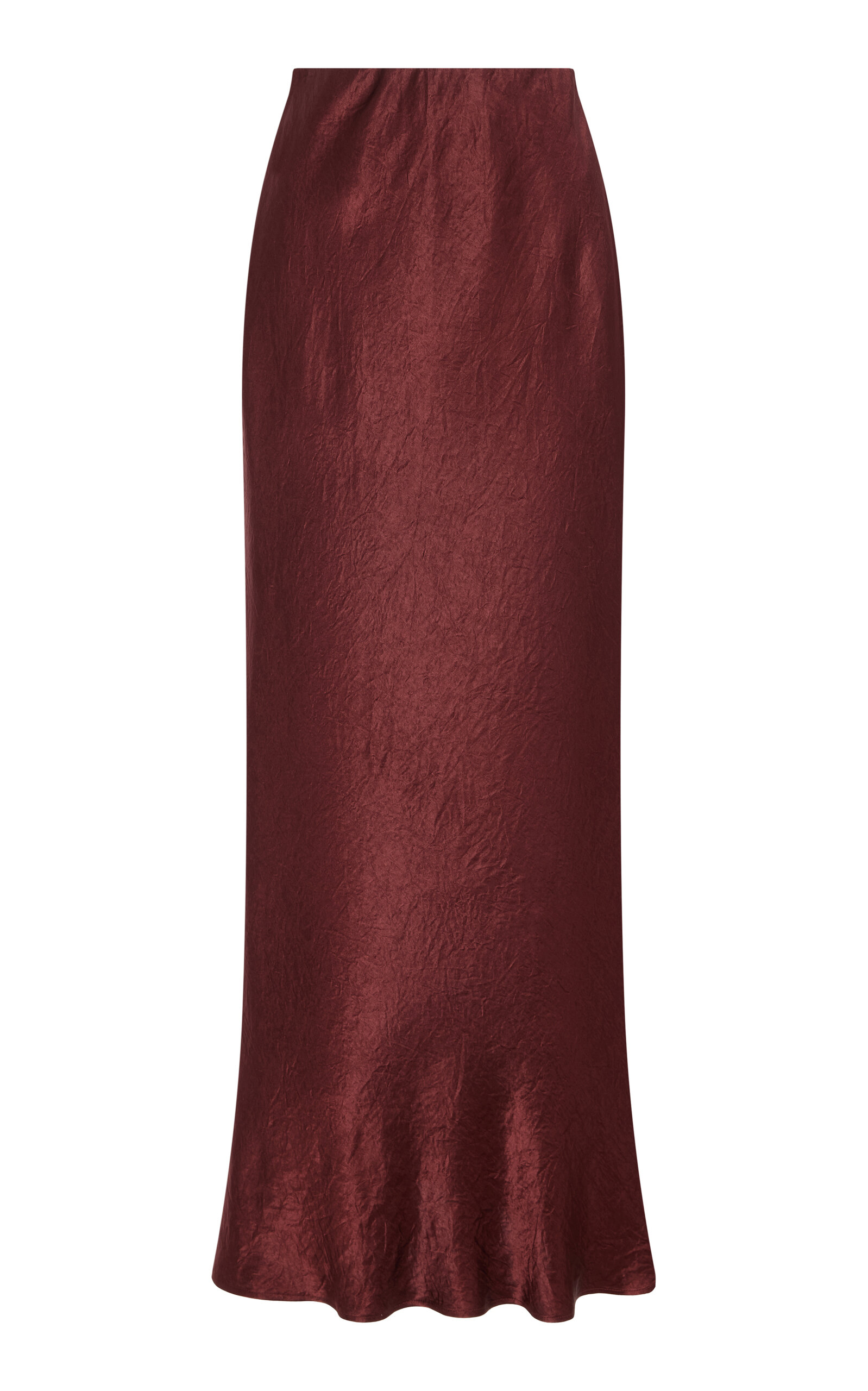 Third Form Satin Maxi Skirt - Burgundy