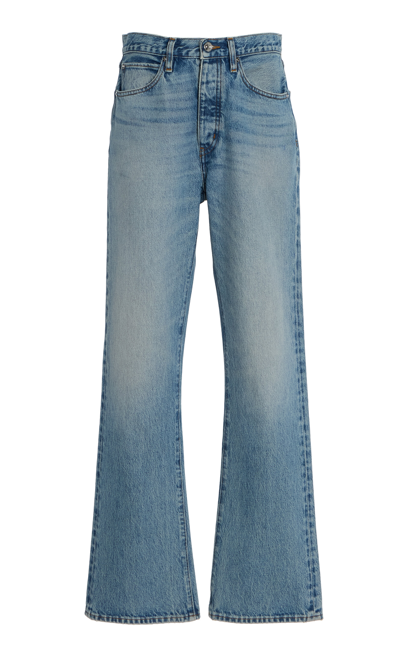 FRAME The Vertical Rigid High-Rise Straight-Leg Jeans