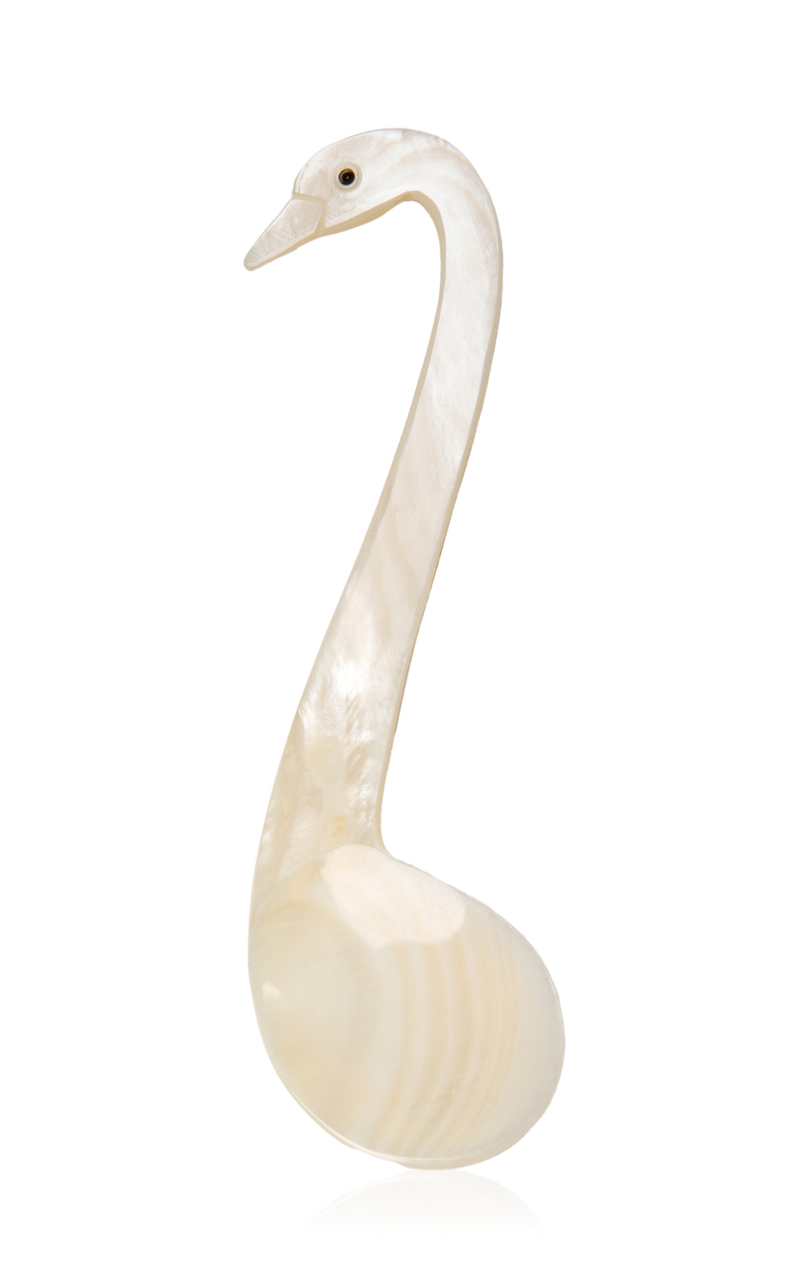 Gohar World Swan Spoon; Mother Of Pearl - Multi