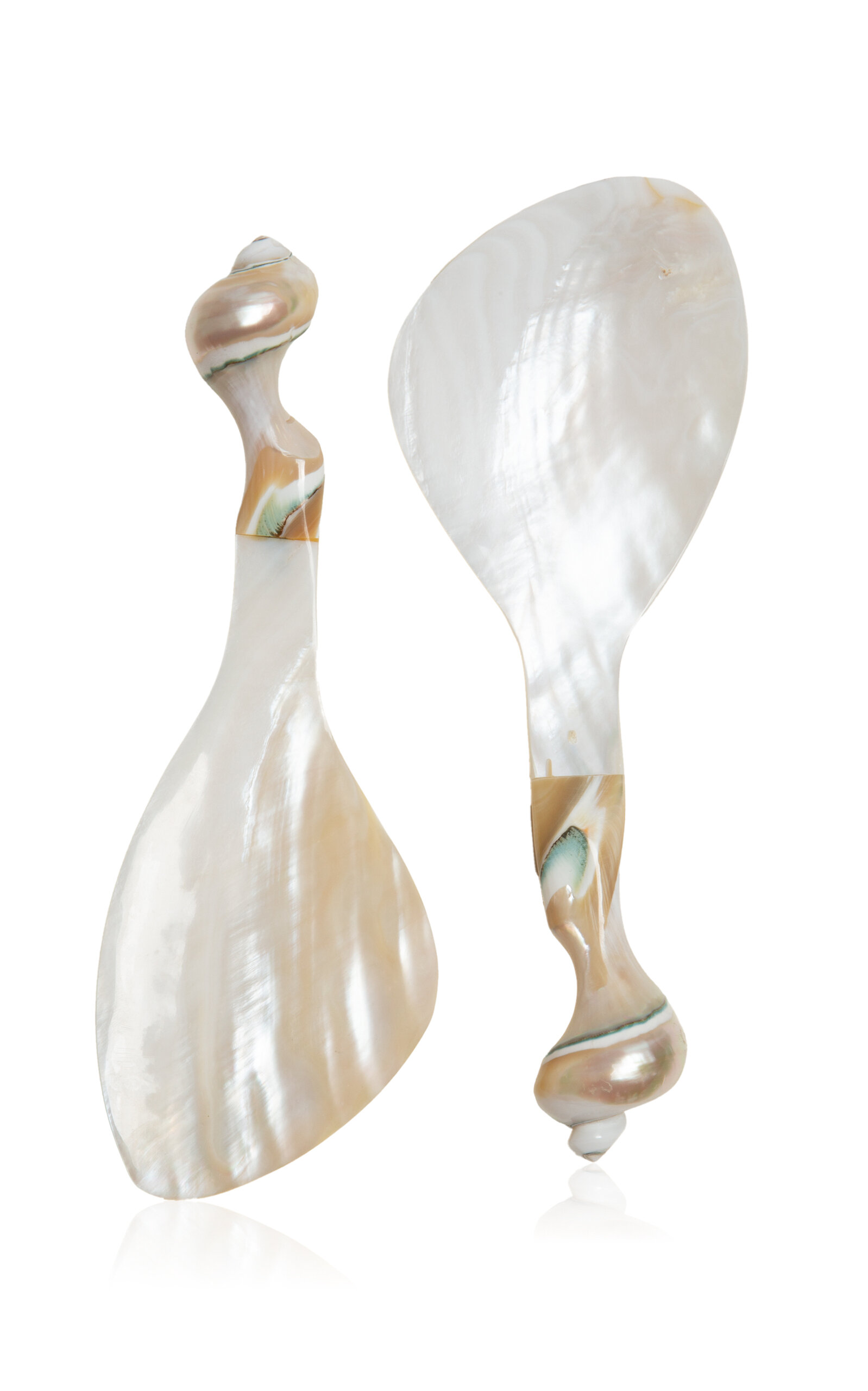 Gohar World Salad Servers; Mother Of Pearl - Multi