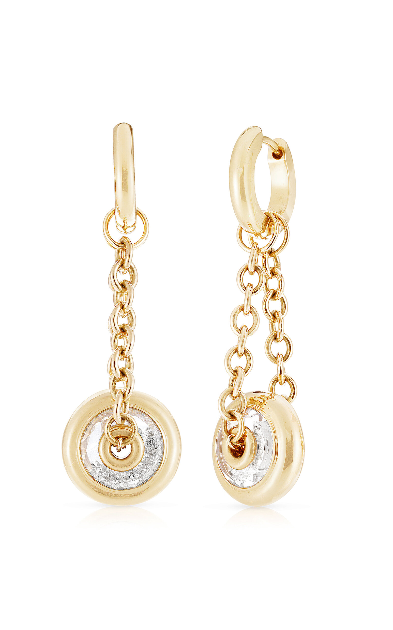 Moritz Glik Paira 18k Yellow Gold Diamond Earrings In Gold