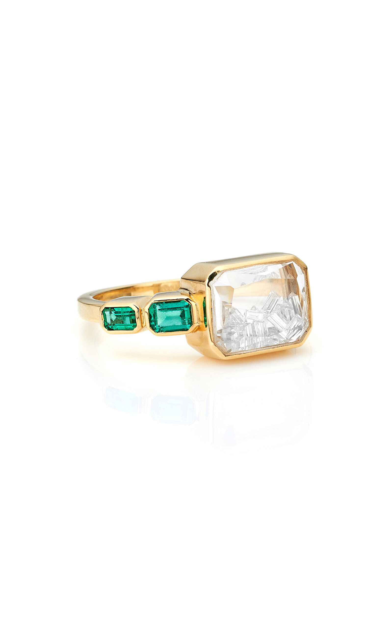 Moritz Glik 18k Yellow Gold Bala Shaker Ring In Yellow