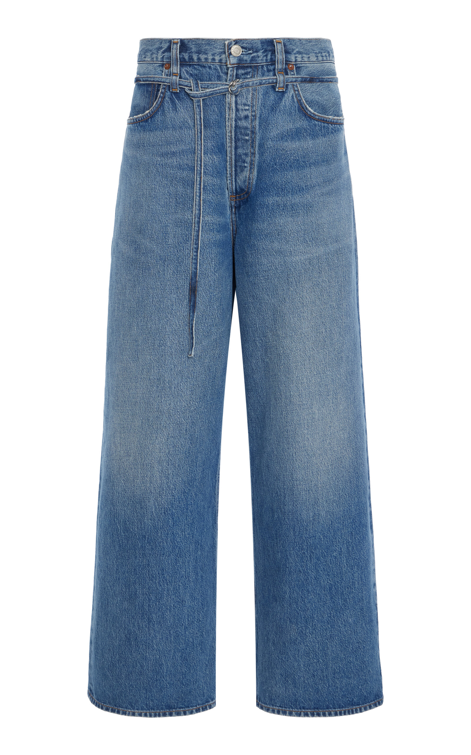 Emmi Stretch Low-Rise Wide-Leg Jeans
