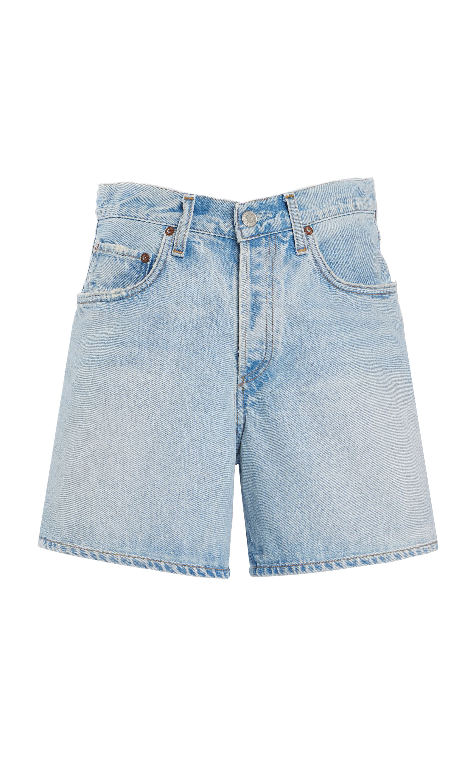 Agolde V-Waist Denim Shorts