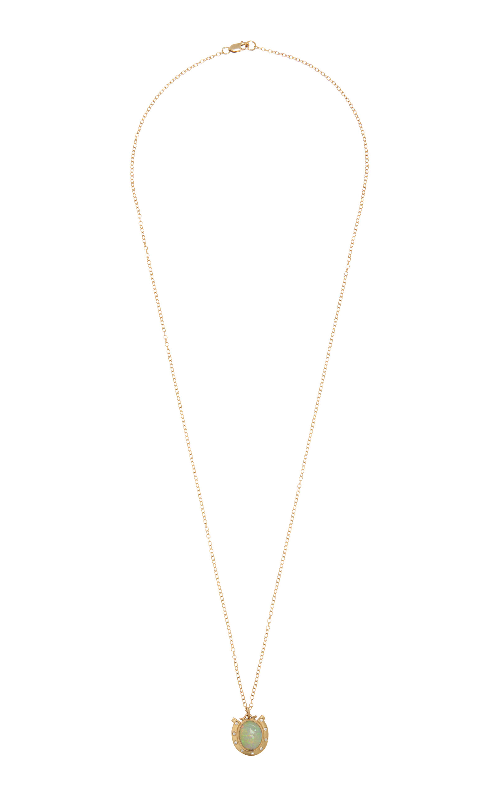 Annette Ferdinandsen Paloma 18k Gold; Diamond And Opal Necklace In Multi