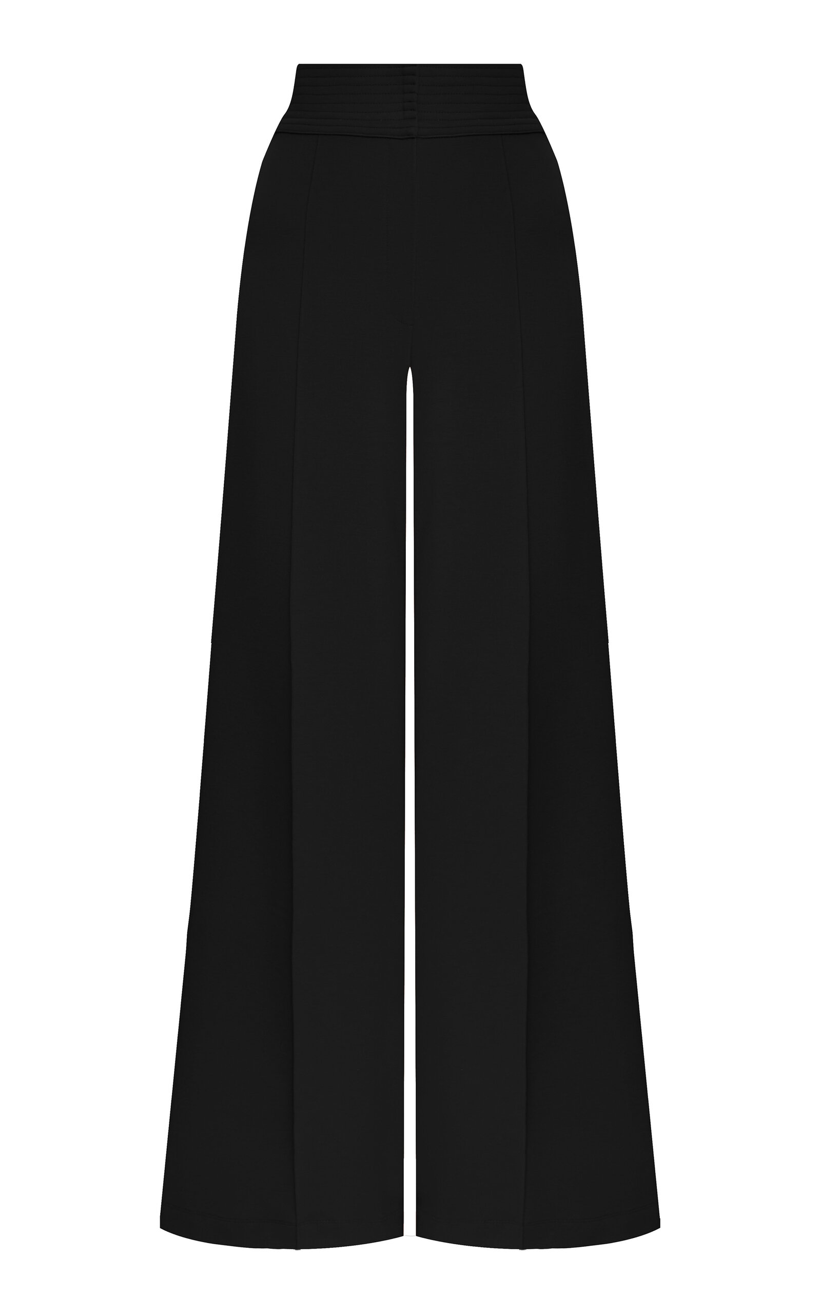 Andres Otalora Frente A Ti Cuffed Linen Straight-Leg Pants - Black