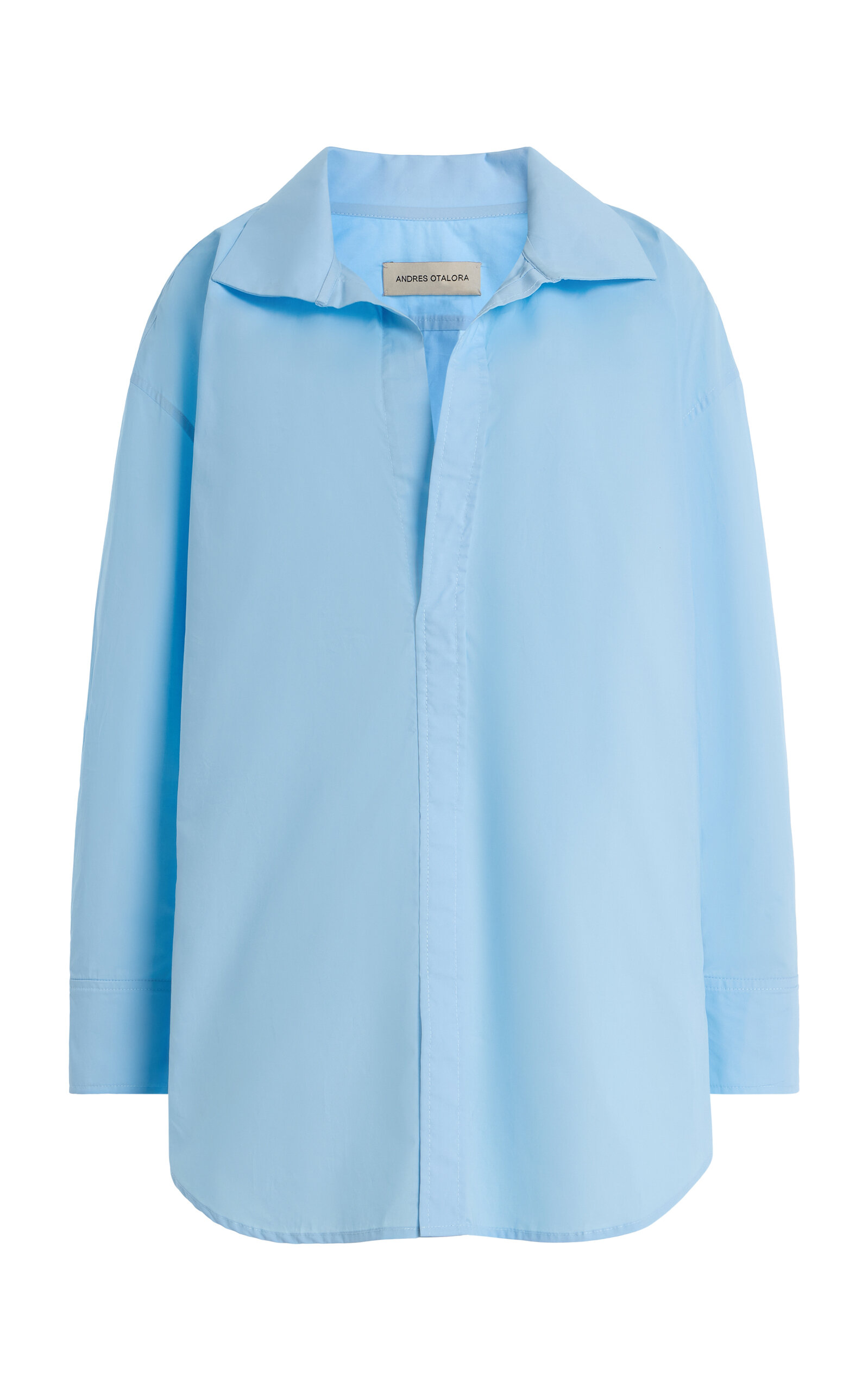 Andres Otalora Solo Un Dia Oversized Cotton Poplin Shirt
