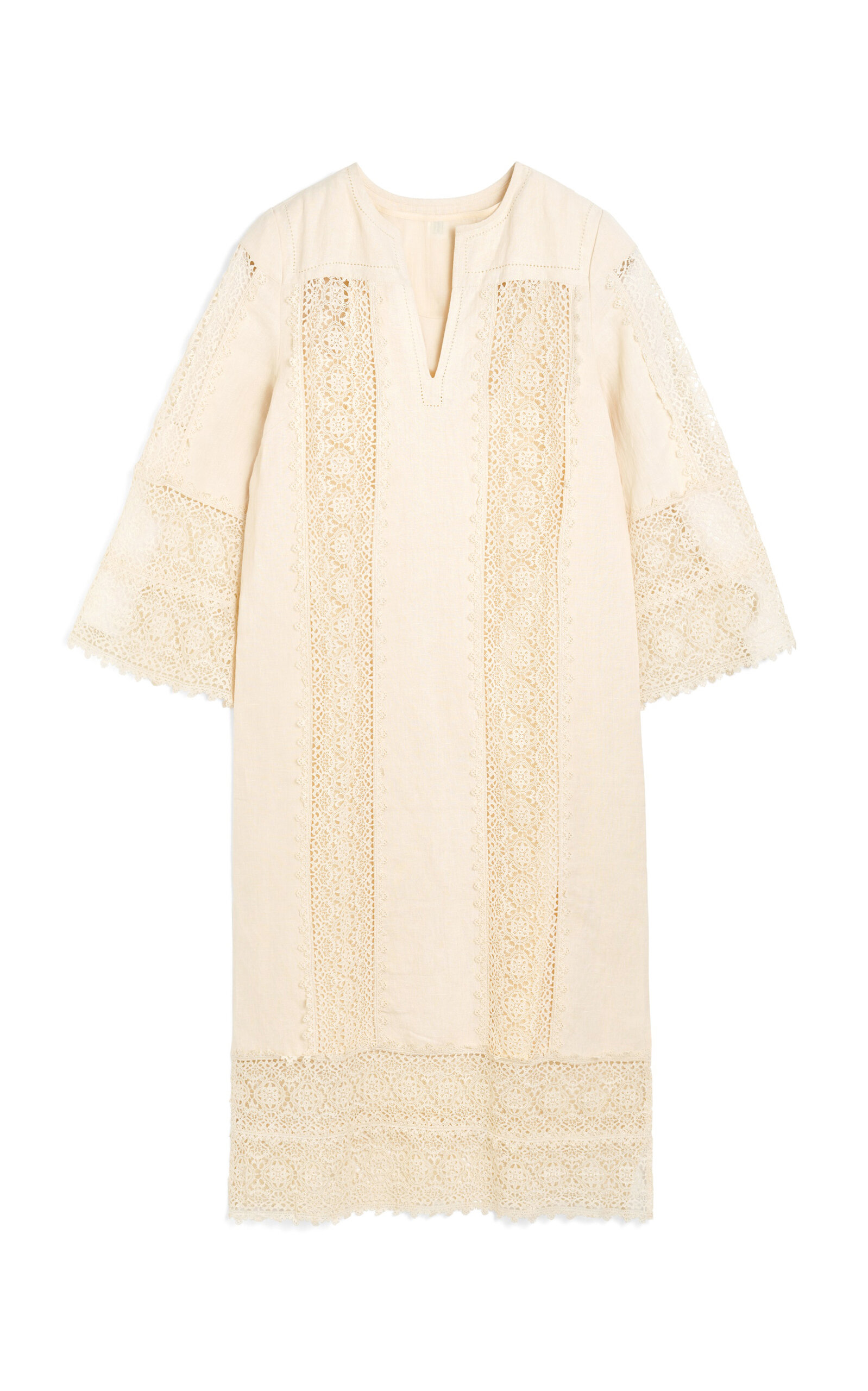 By Malene Birger Delane Embroidered Cotton Midi Dress - Women's Clothing