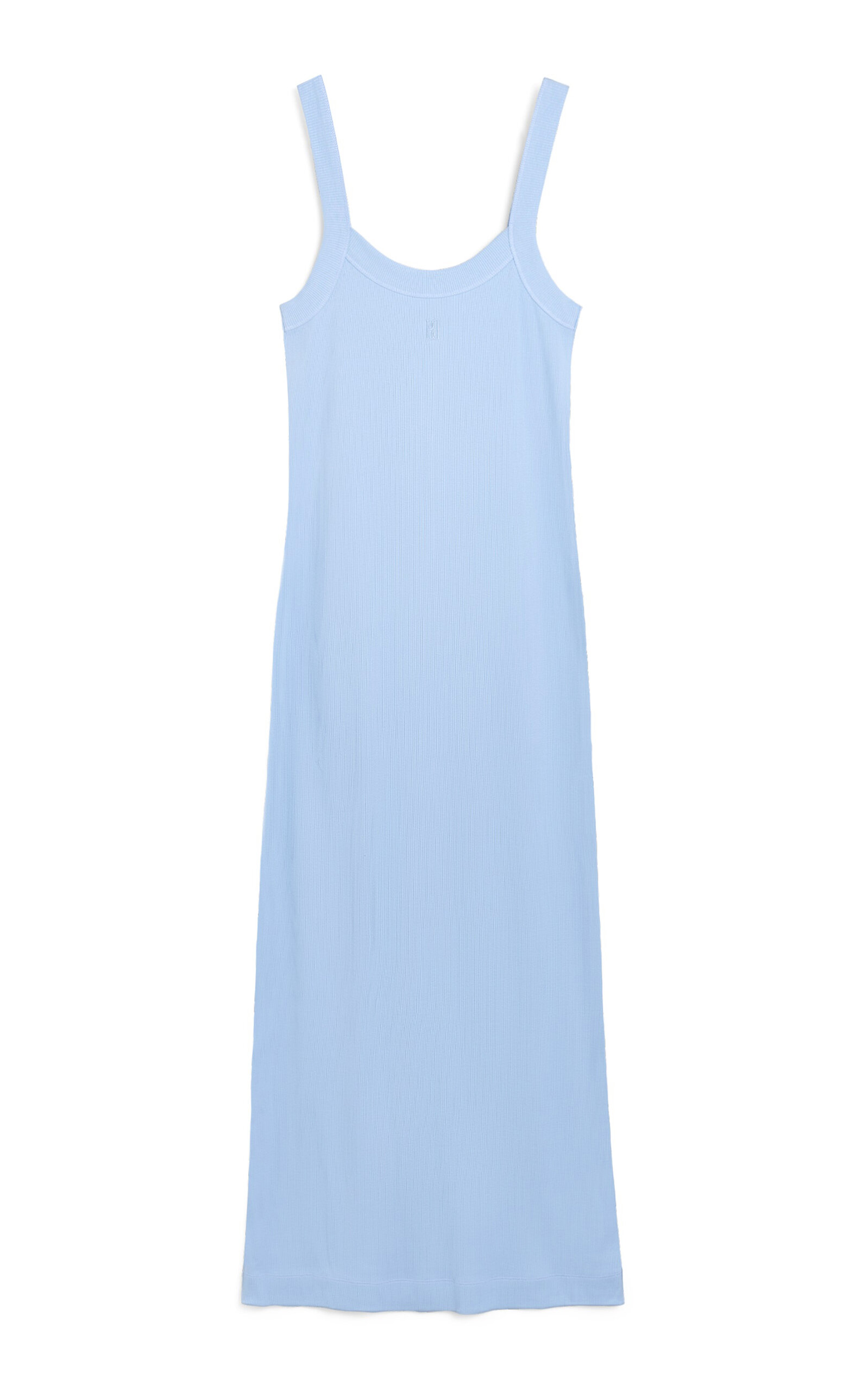 BY MALENE BIRGER LIO RIBBED-KNIT COTTON MAXI DRESS
