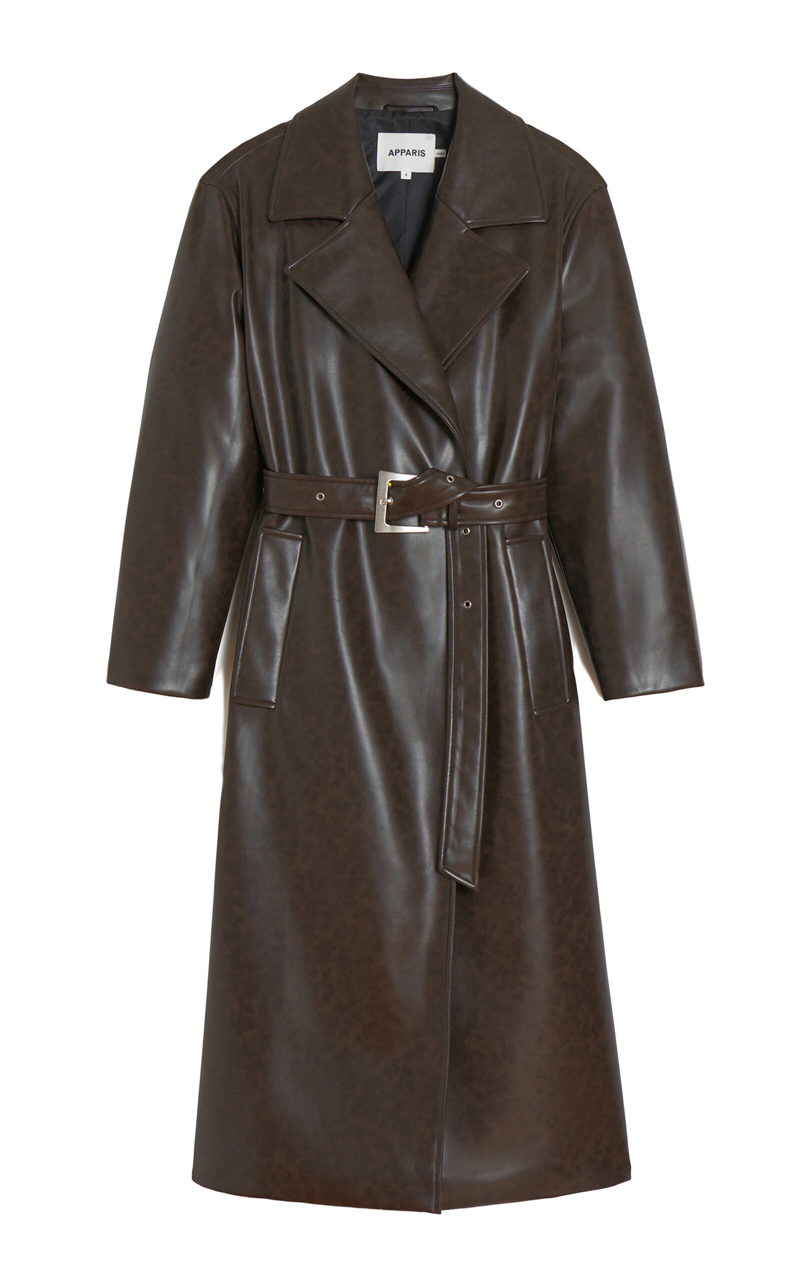 Apparis Tate Recycled Leather Trench Coat