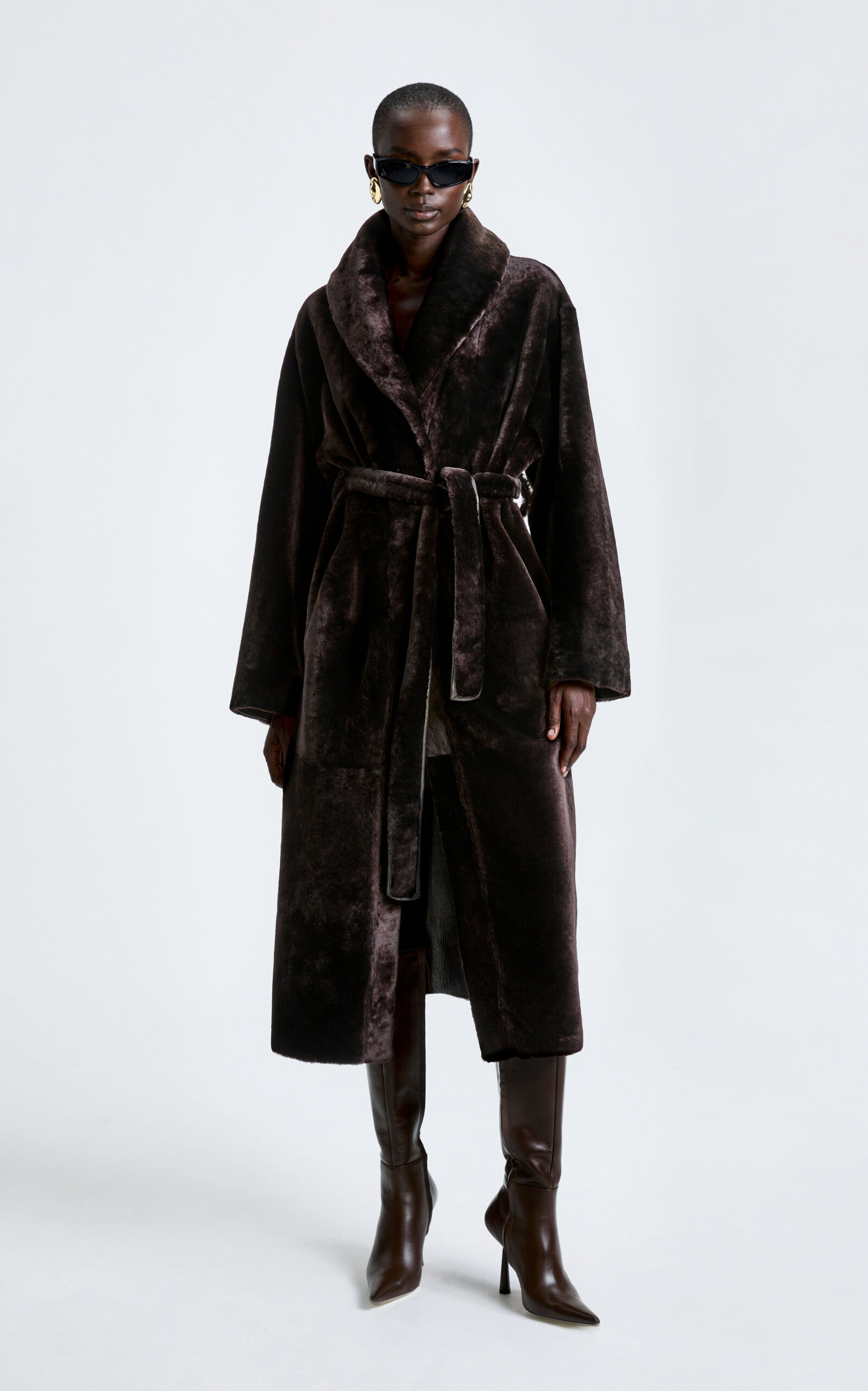 Nour Hammour Imani Shearling Coat