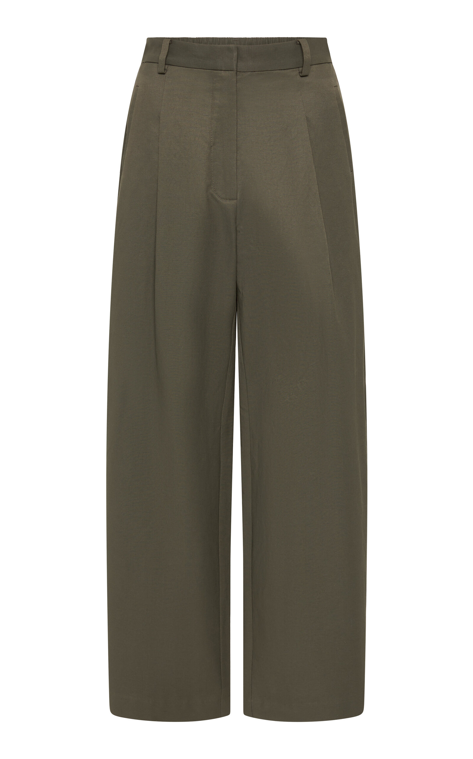 Relaxed Cotton-Blend Balloon Pants