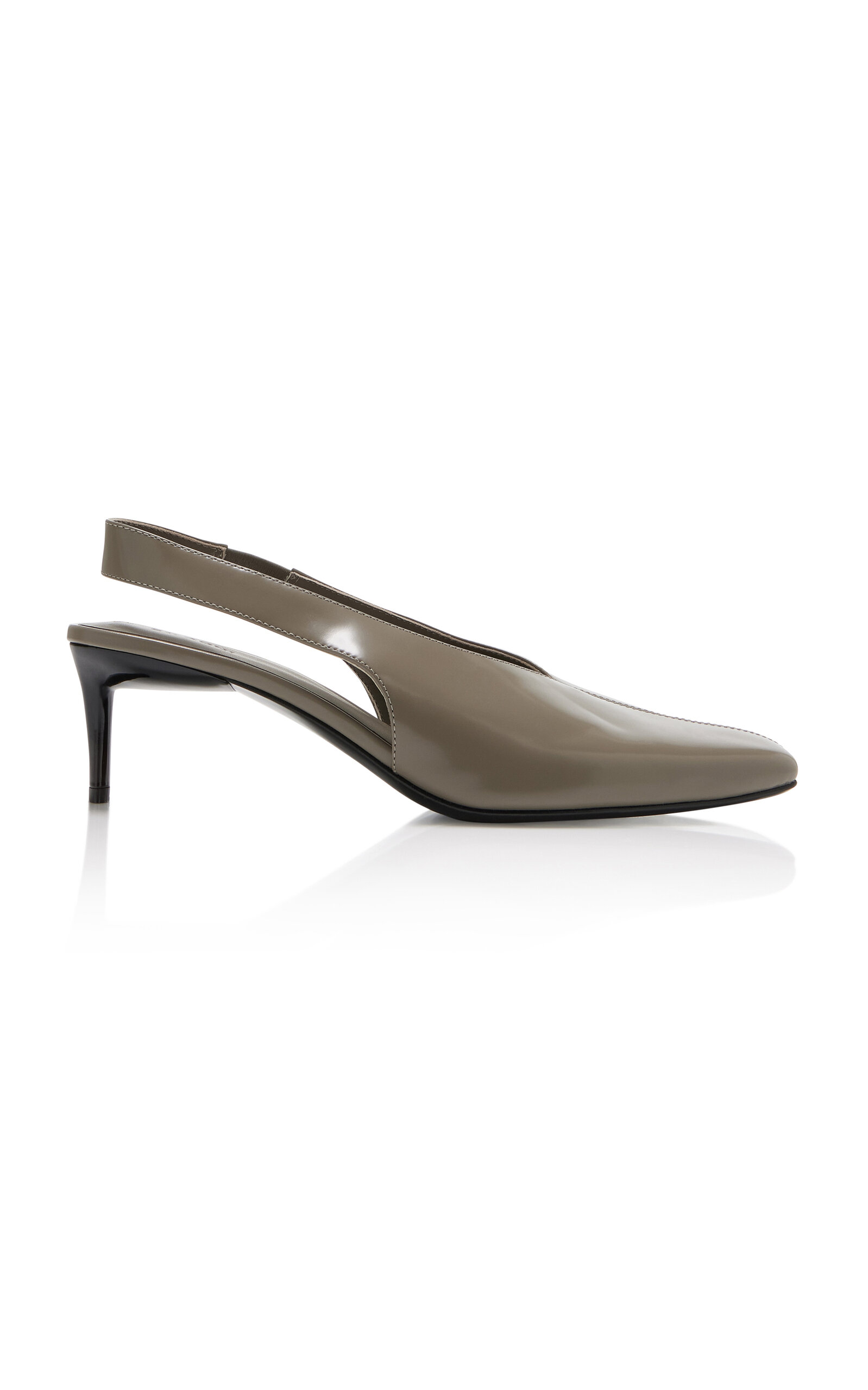 St. Agni Leather Slingback Pumps
