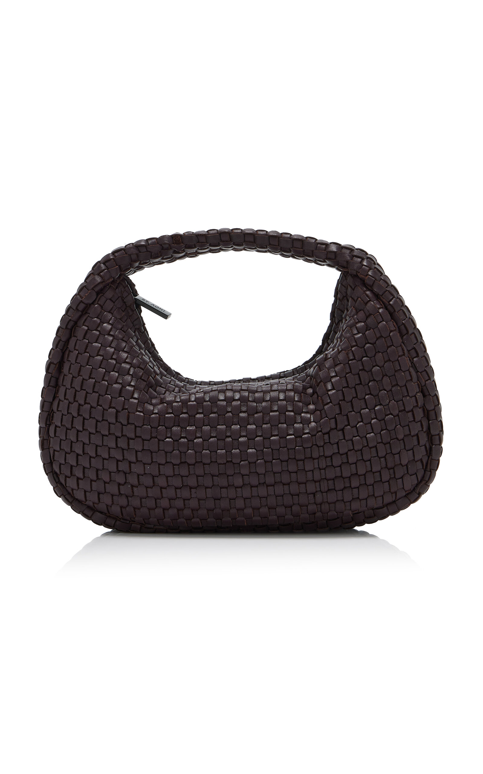 St. Agni Mini Bon Bon Woven Leather Bag