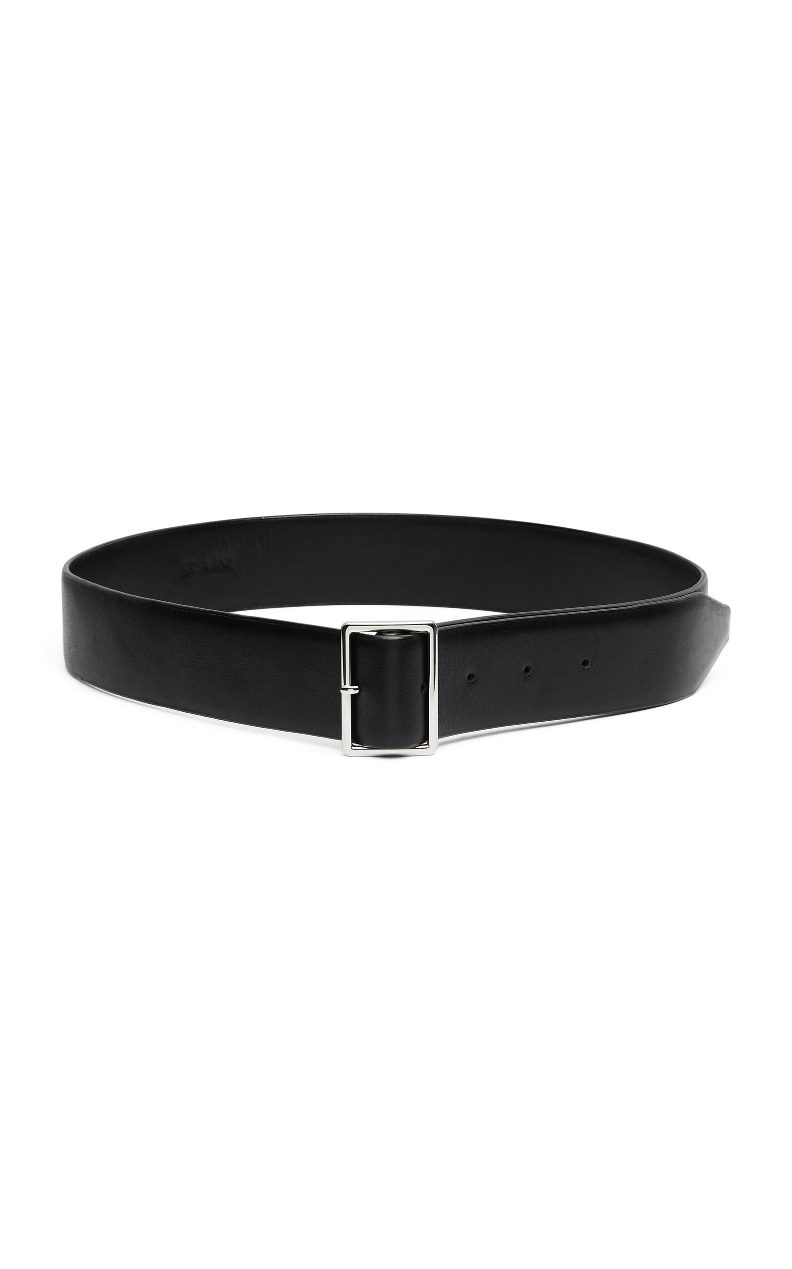 St. Agni Classic Homme Leather Belt - Black - XS/S - Women's Accessories
