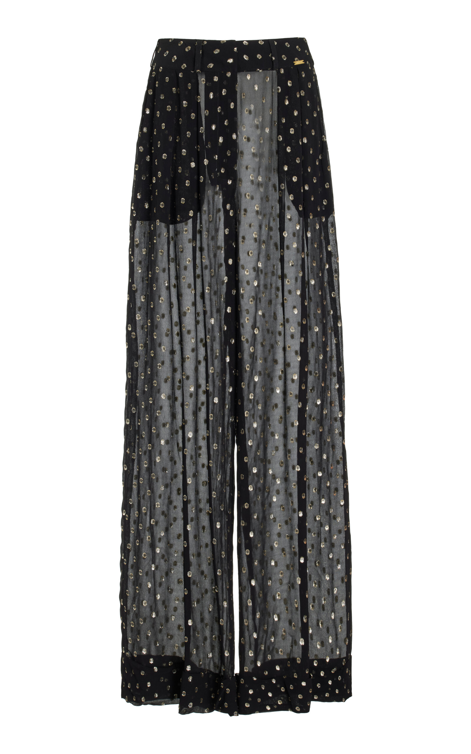 Exclusive Mila Crepe Jacquard Wide-Leg Pants