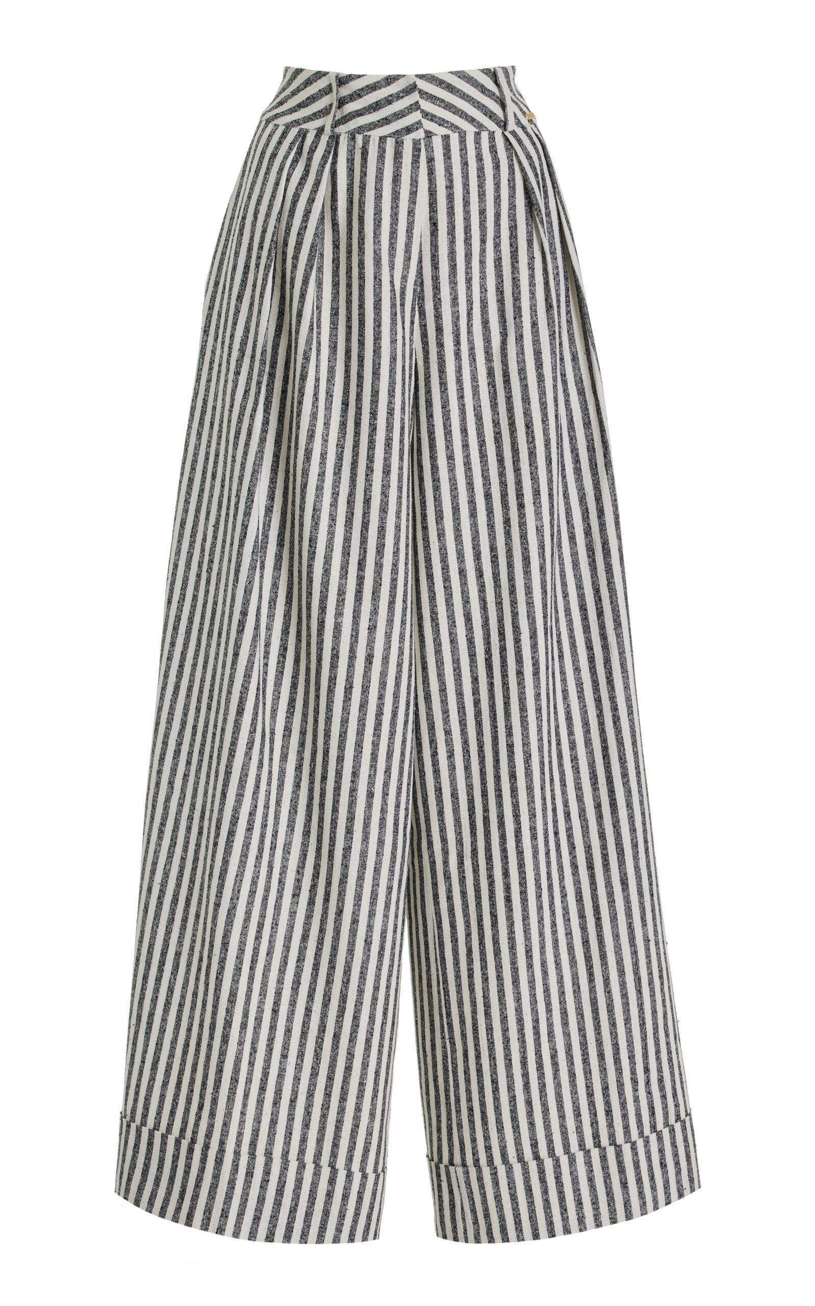 Exclusive Mila Silk Wide-Leg Pants