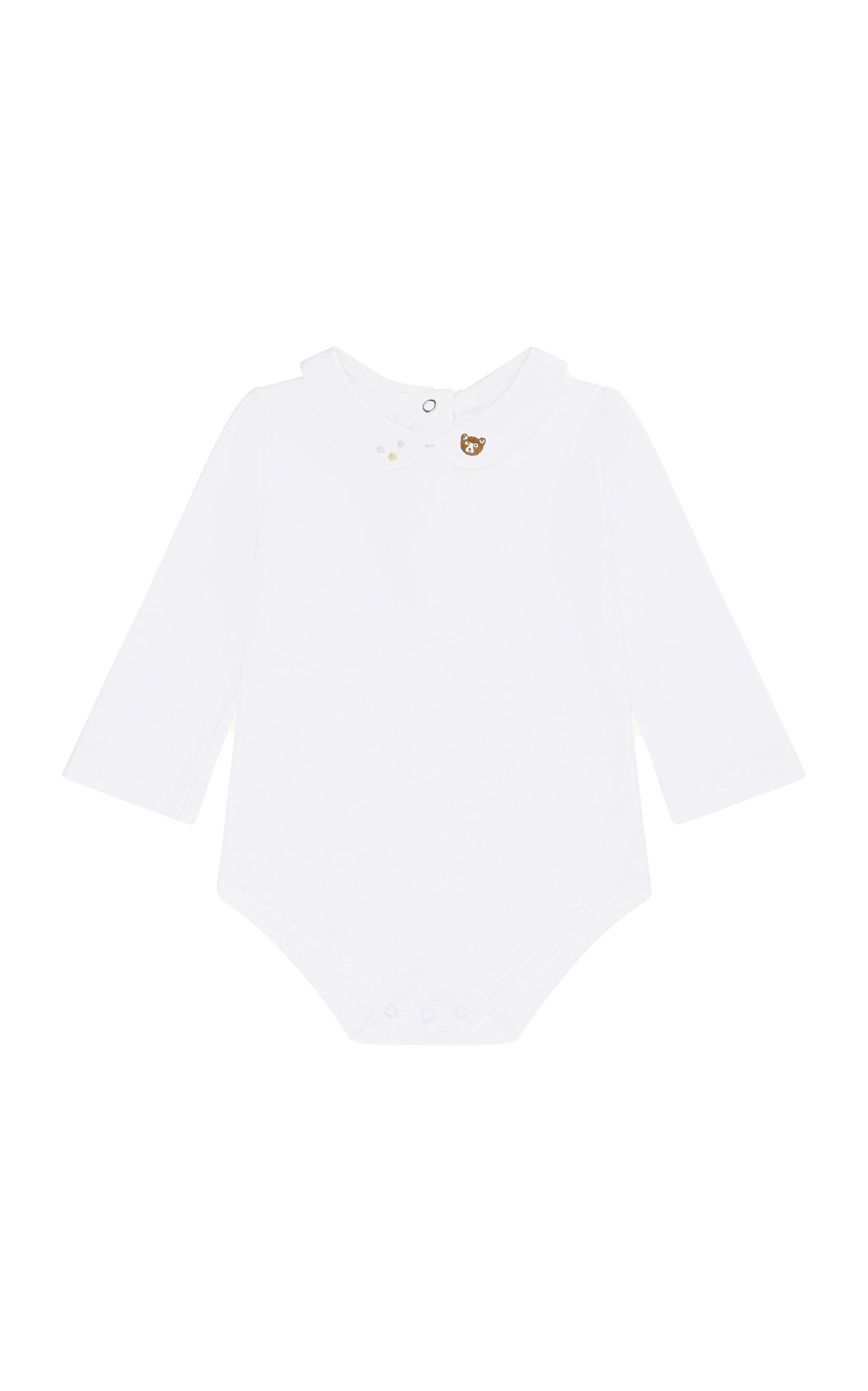 Marie-Chantal Infants'Little Bear Embroidered Collar Onesie