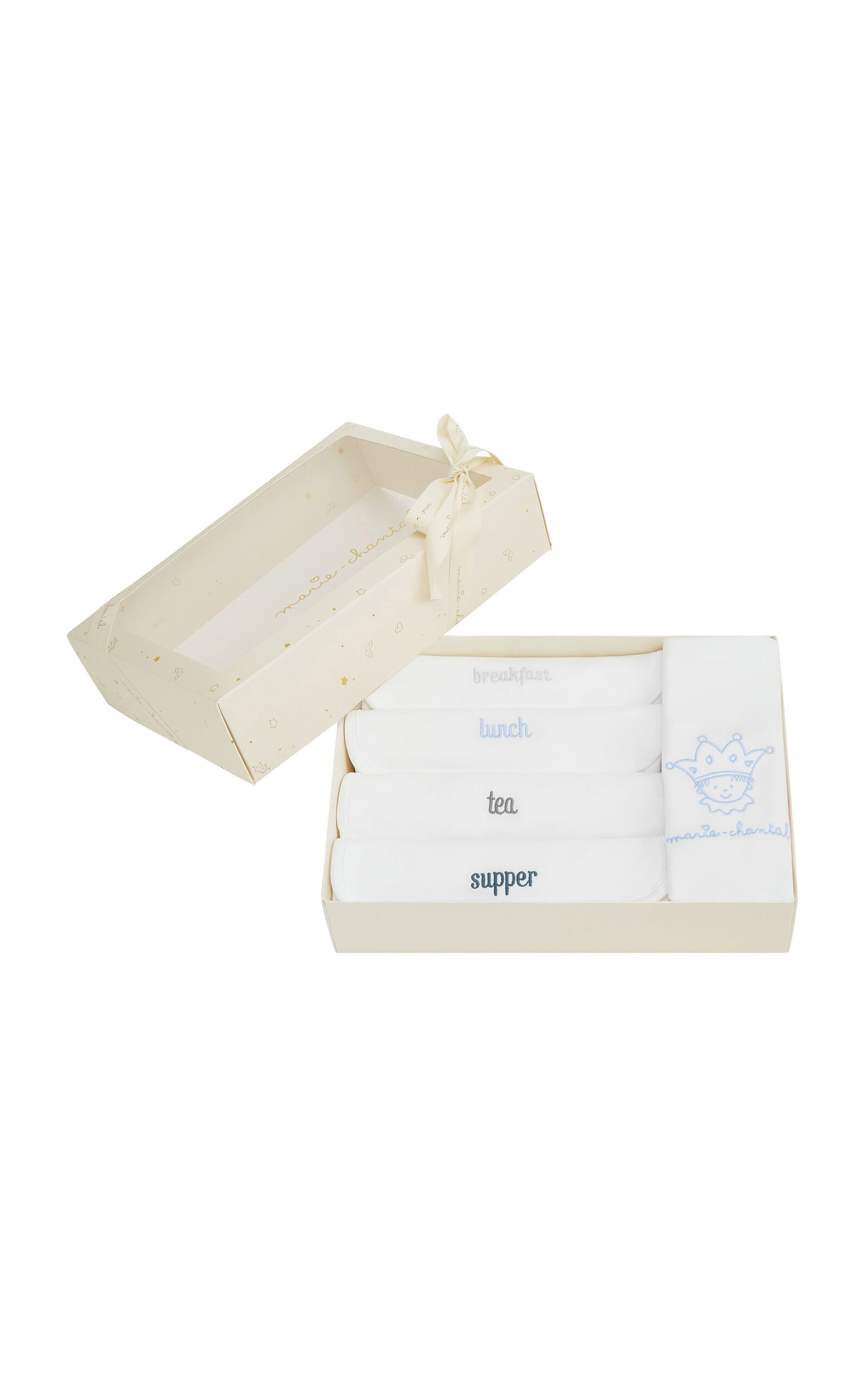 Marie-Chantal Embroidered Bib Set