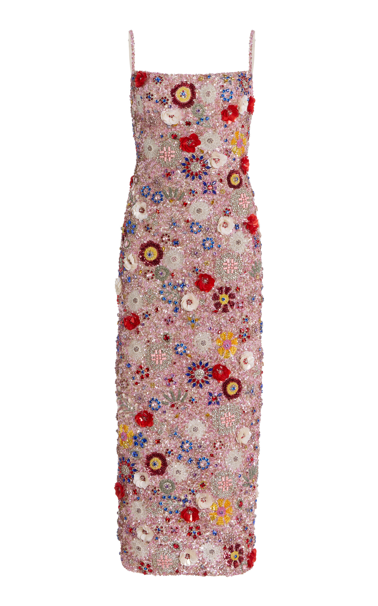 Rachel Gilbert Francesca Embroidered Tulle Gown - Multi