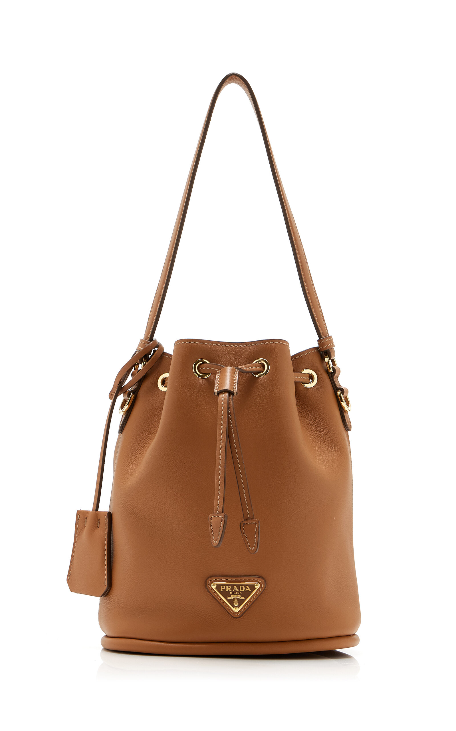 Prada Mini Leather Bucket Bag