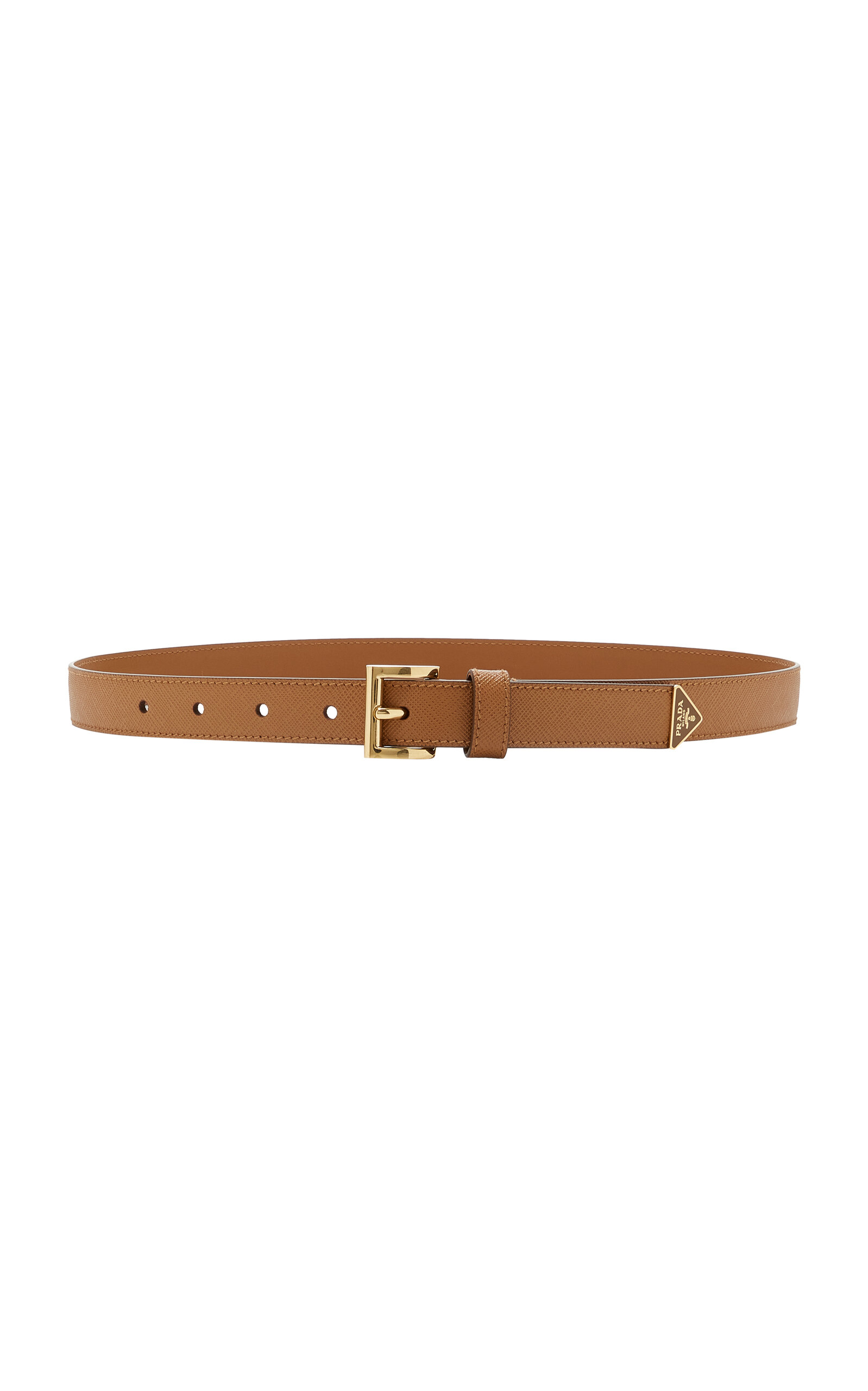 Prada Leather Belt In Brown