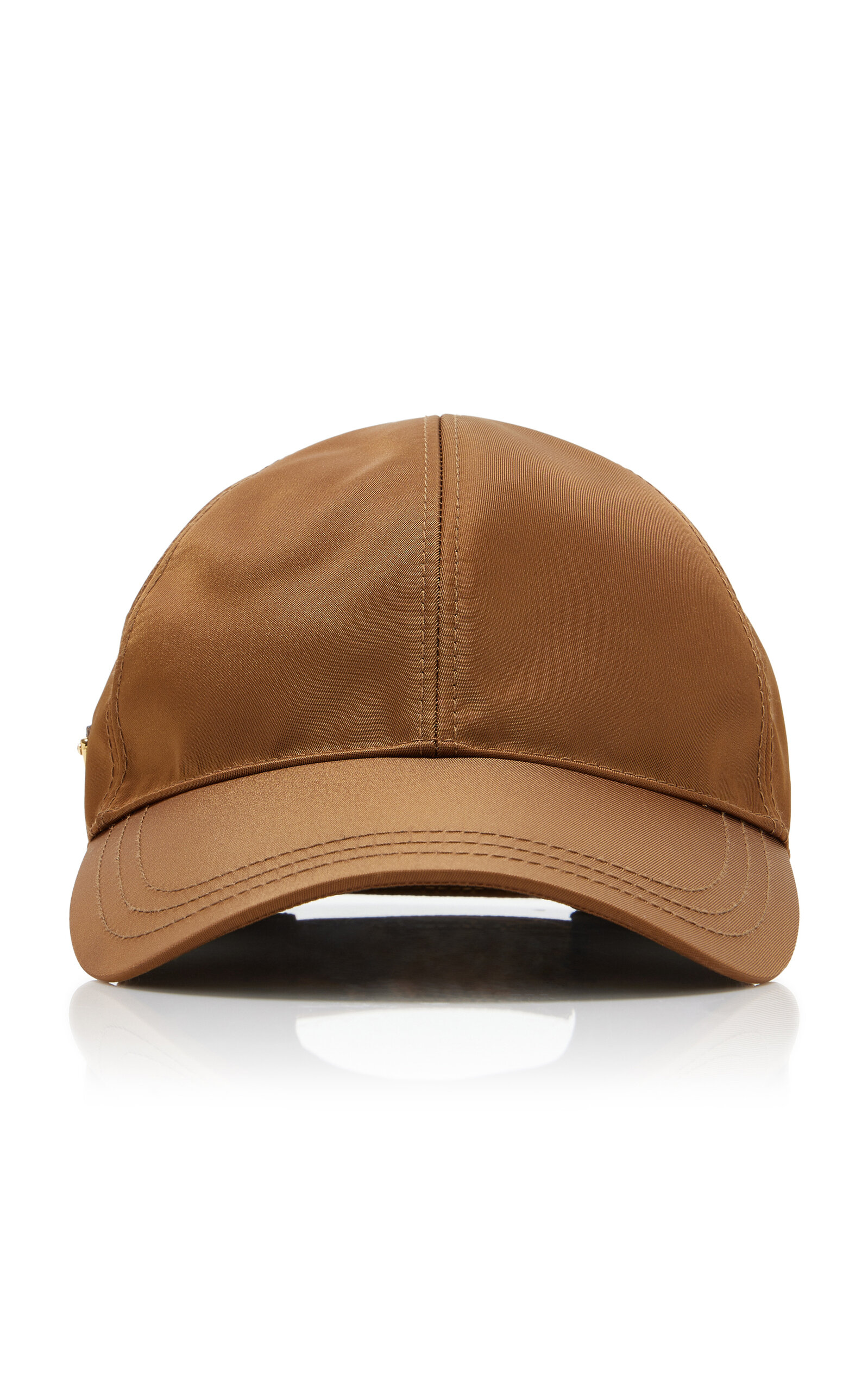 Prada Re-nylon Baseball Cap In Brown