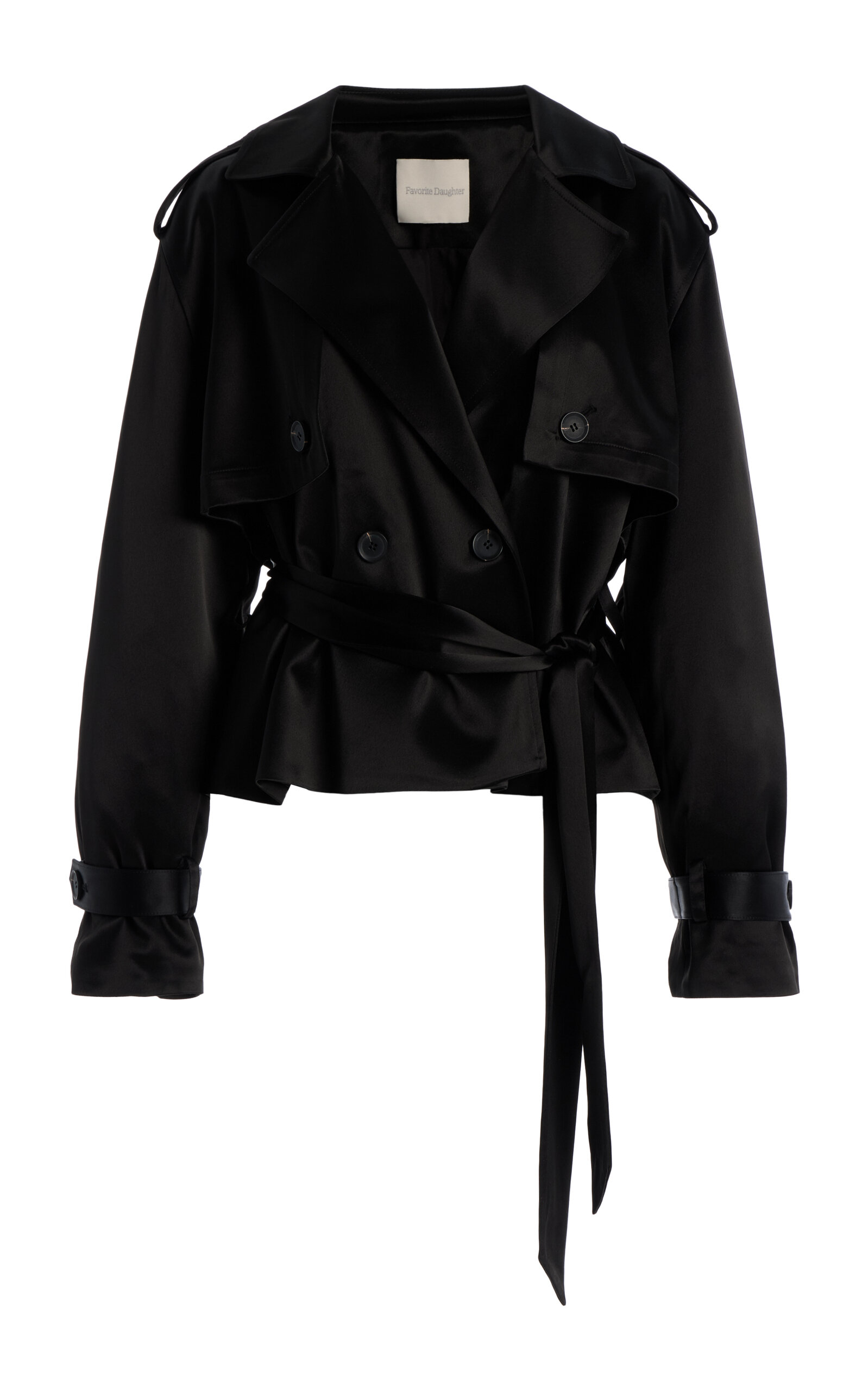 FAVORITE DAUGHTER EXCLUSIVE CROPPED TRENCH COAT