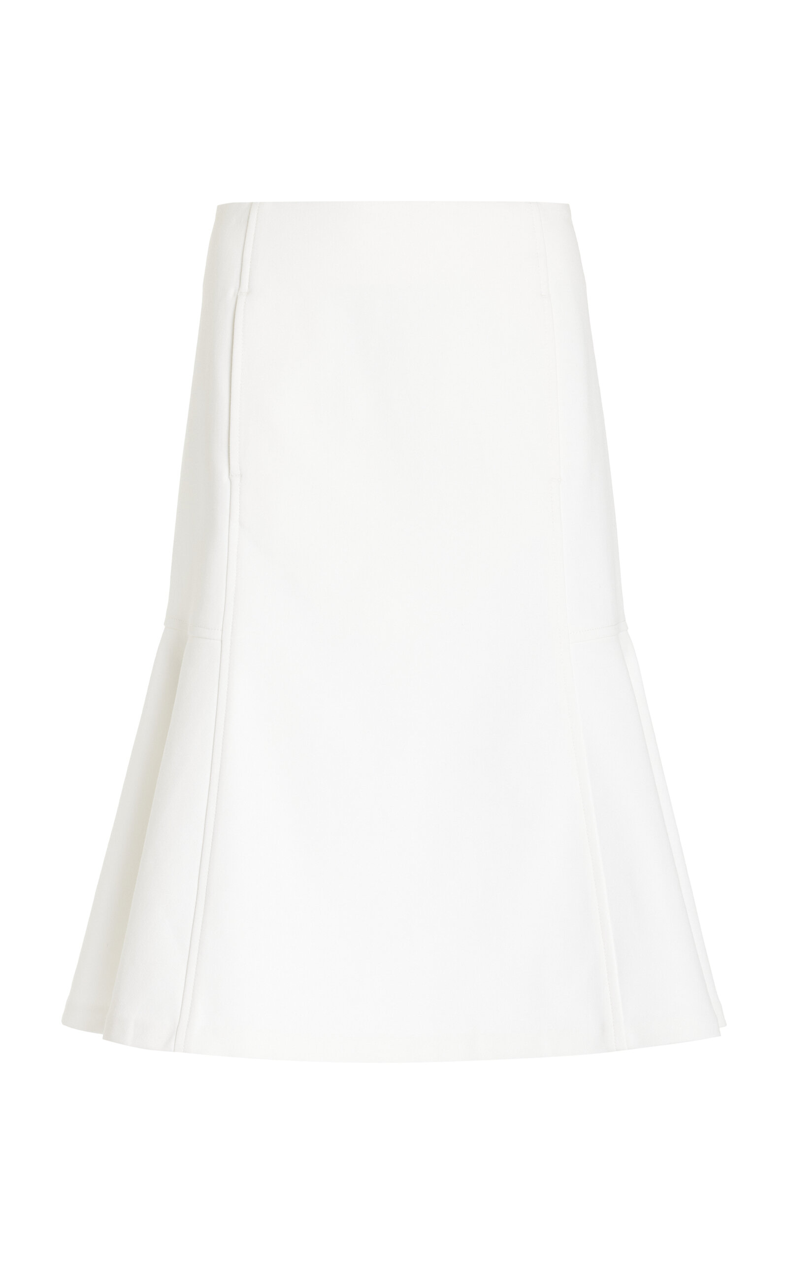 Shop Simkhai Foster Suting Midi Skirt In Ivory