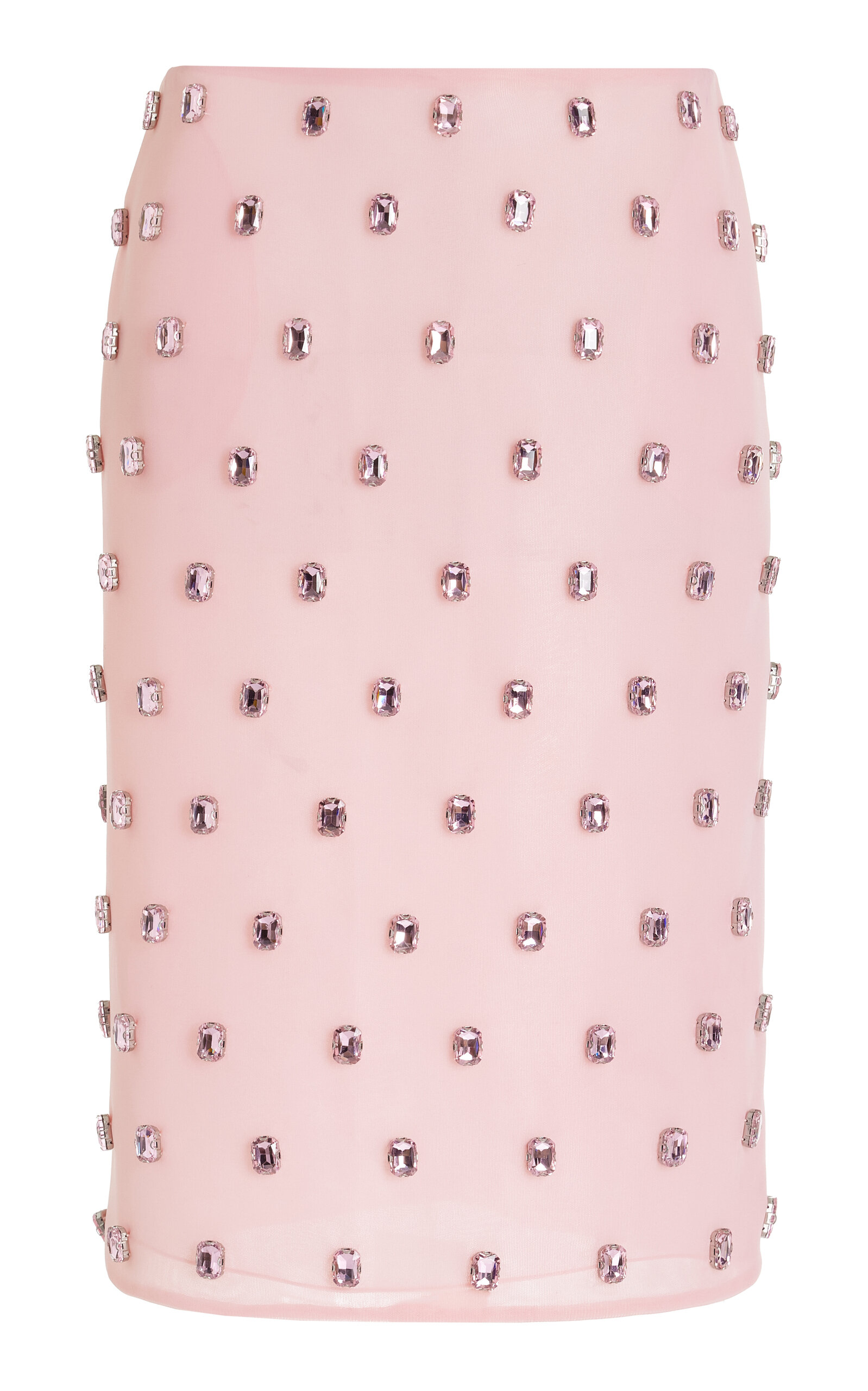 Brandon Maxwell The Kayla Petal-embroided Mini Skirt In Pink