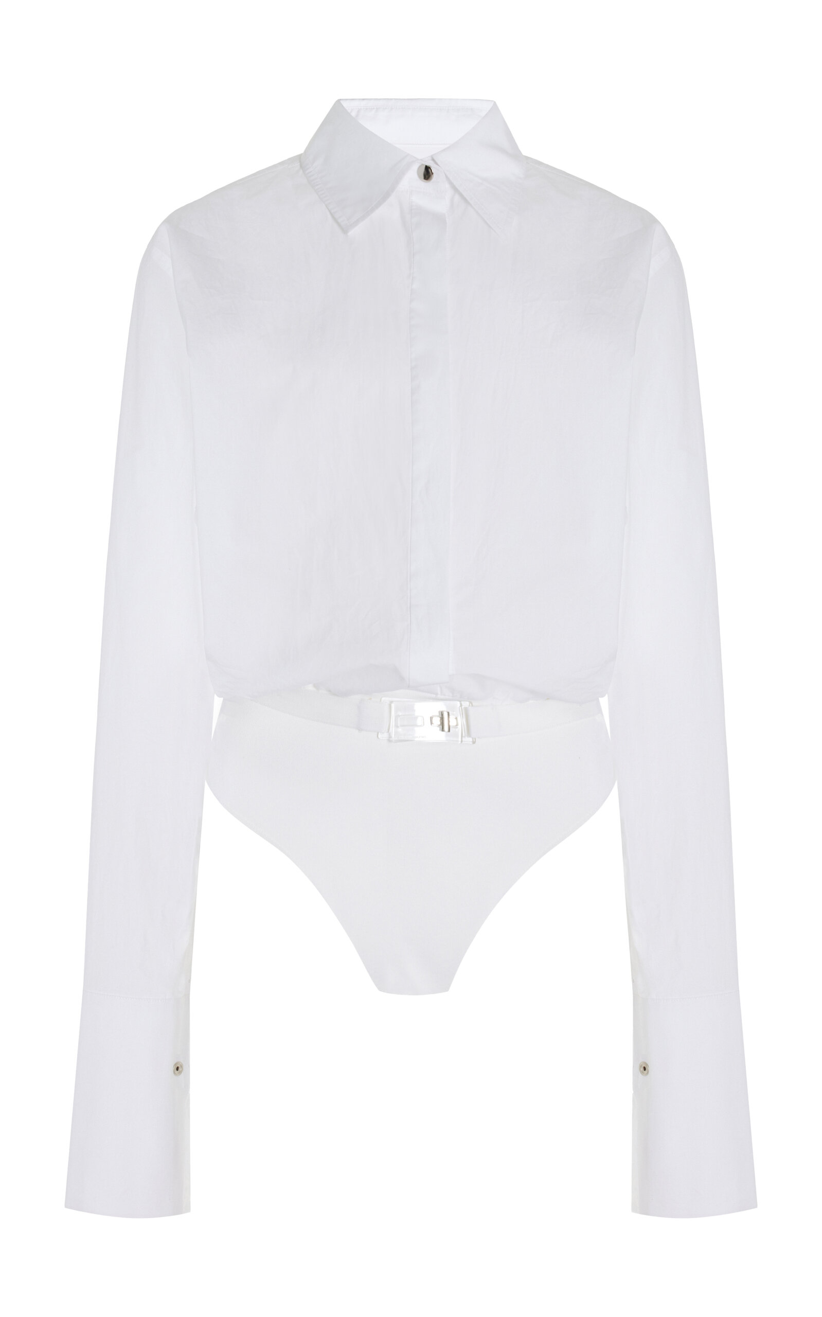 Brandon Maxwell The Bradshaw Cotton Bodysuit