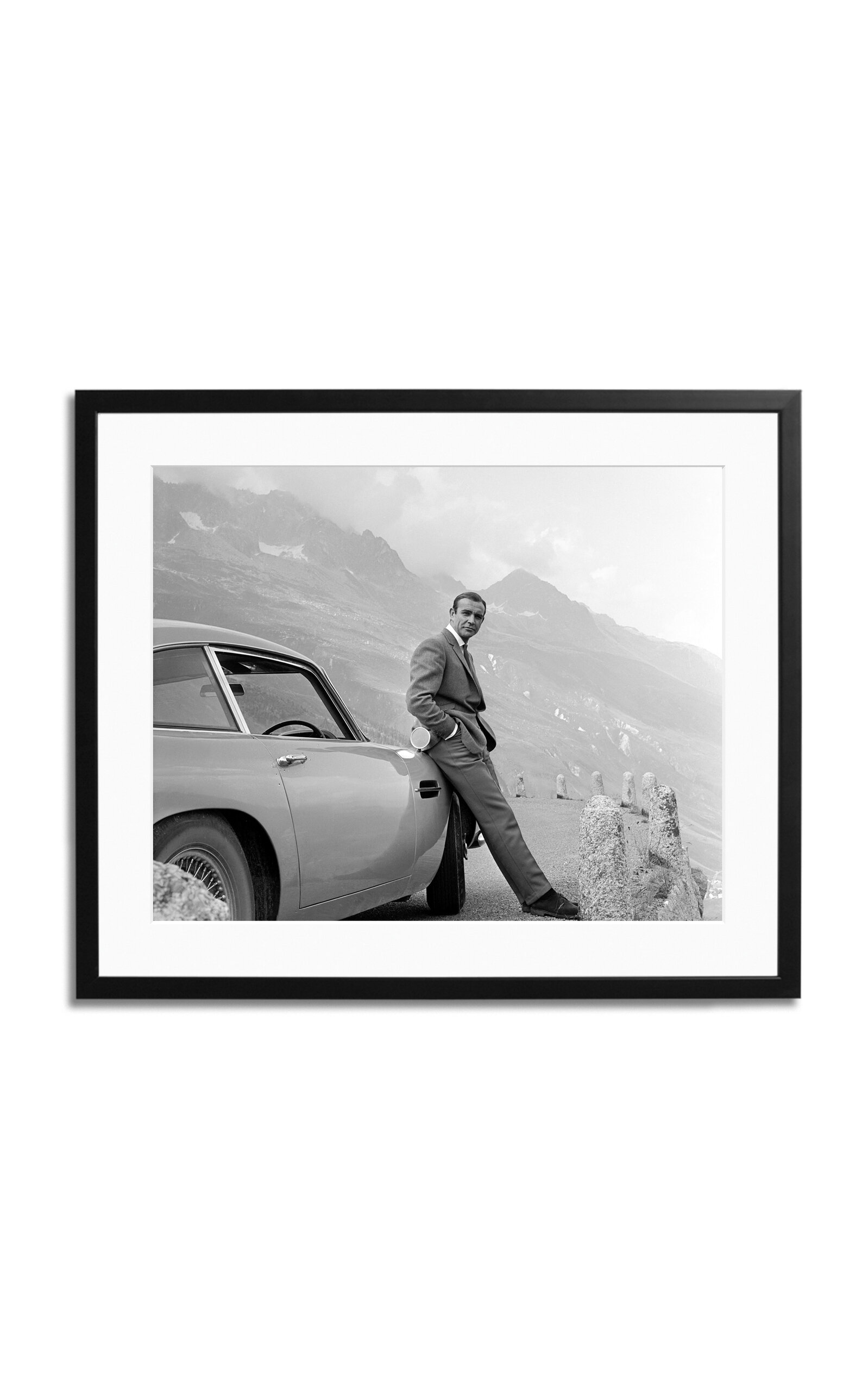 Sonic Editions Connery And His Aston Martin Framed Photography Print In Multi