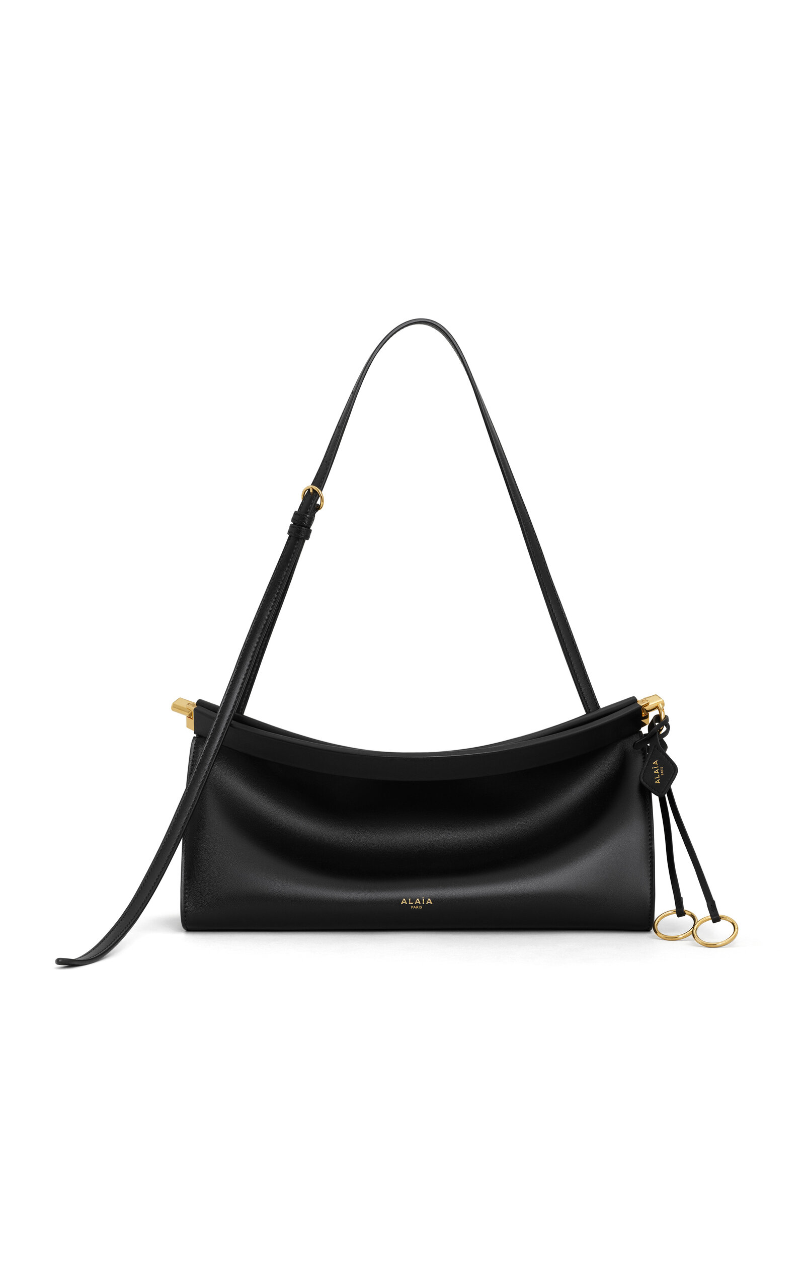 ALAÏA Le Click Medium Leather E/W Shoulder Bag