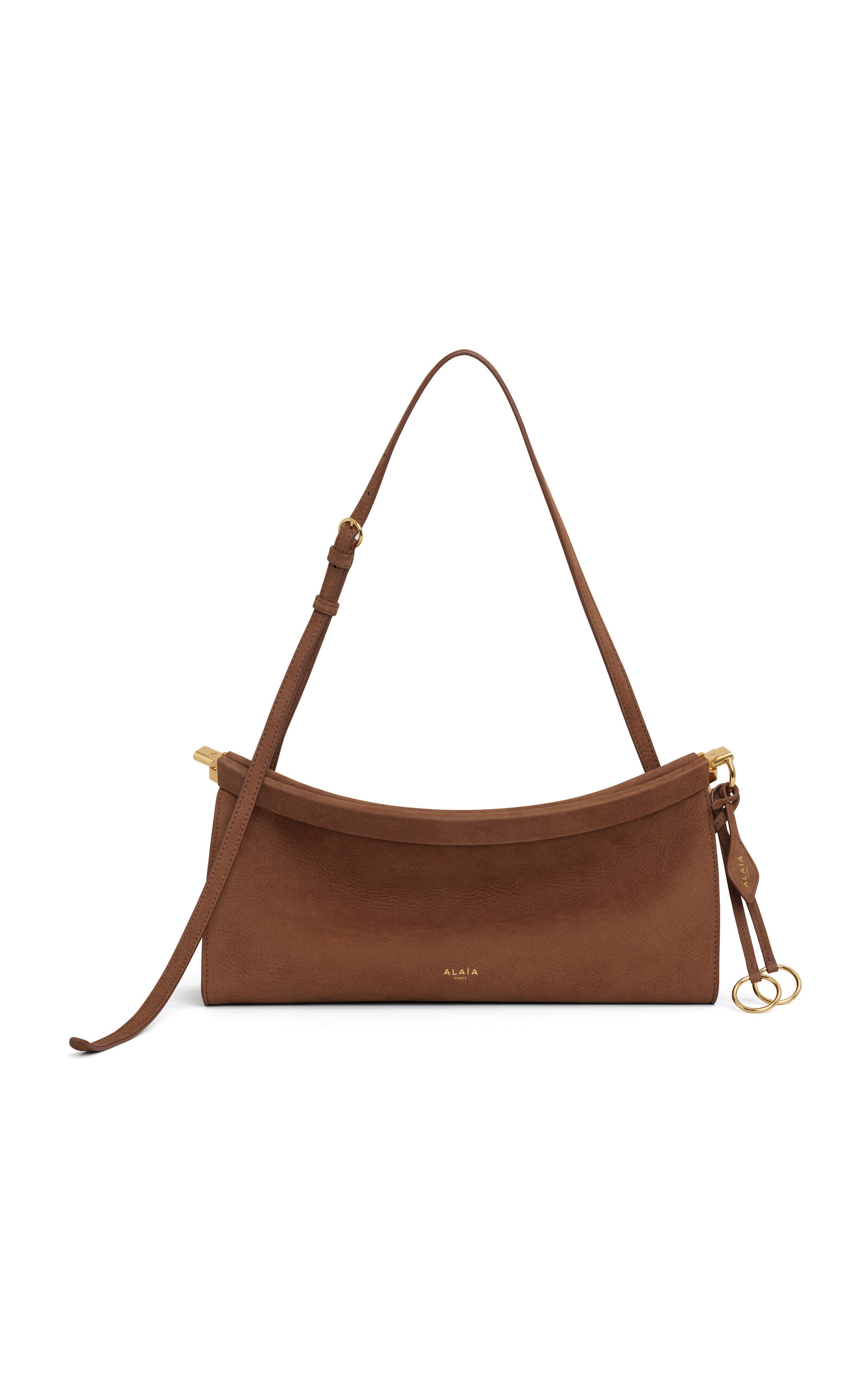 ALAÏA Le Click Medium Suede E/W Shoulder Bag - Moda Operandi
