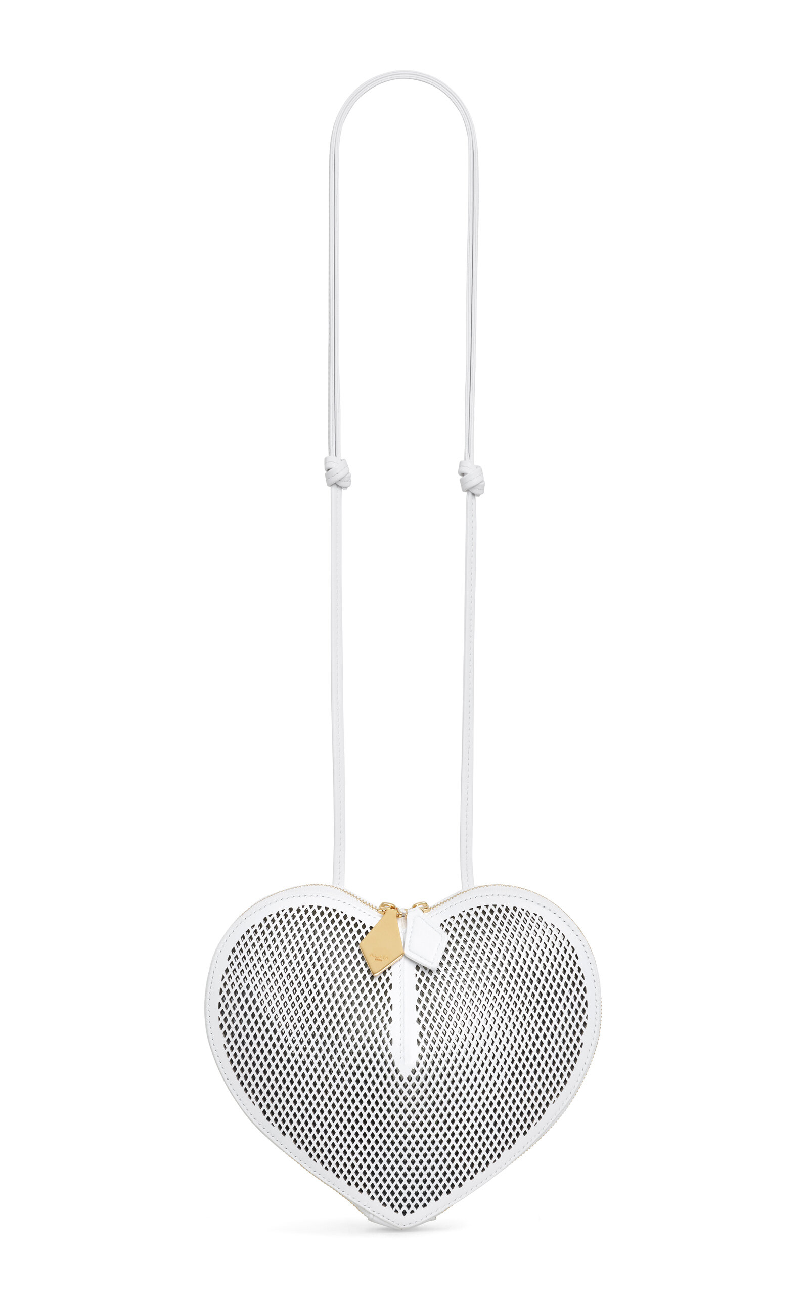 Le Coeur Fishnet Leather Crossbody Bag