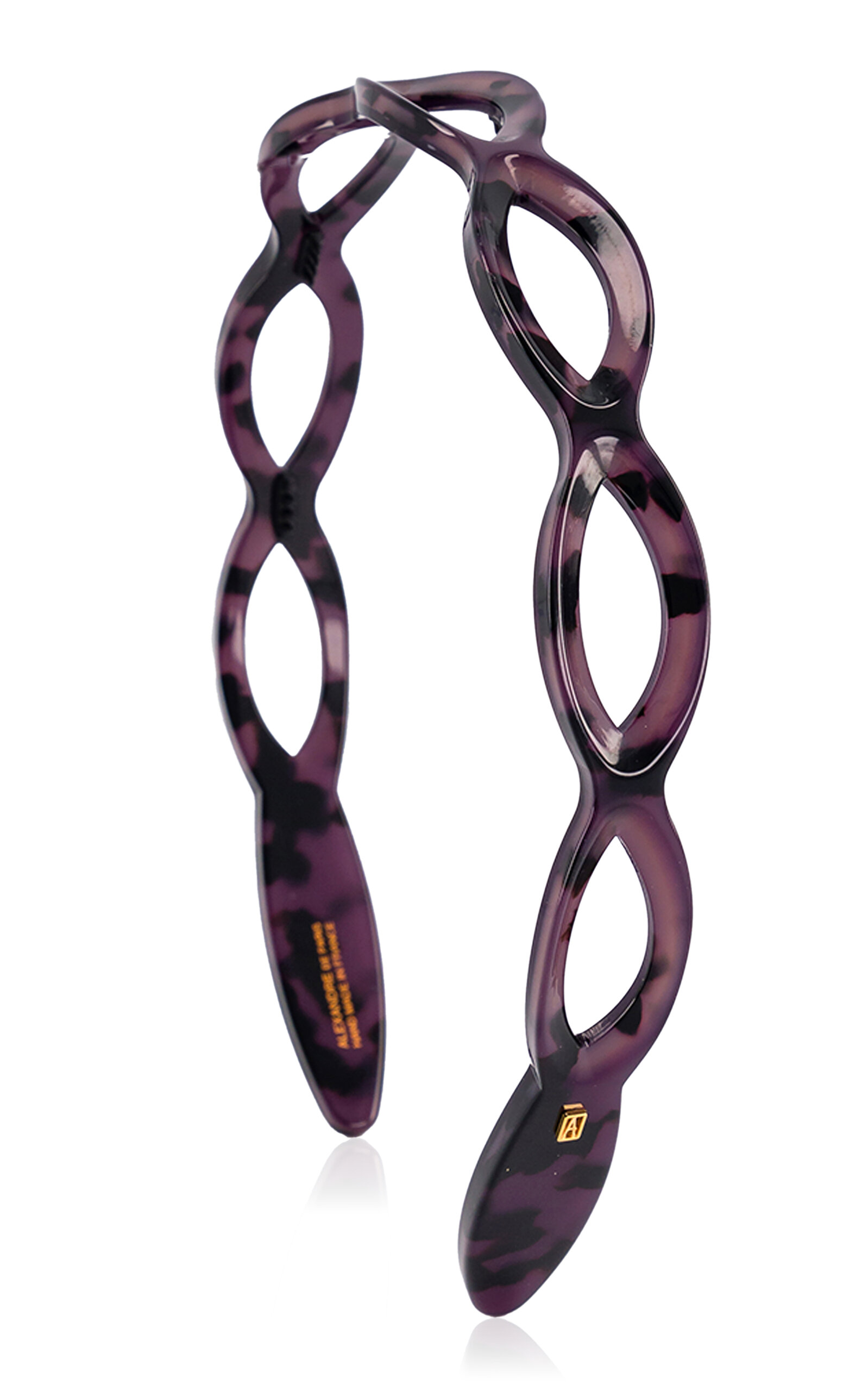 Alexandre De Paris Acetate Headband In Purple